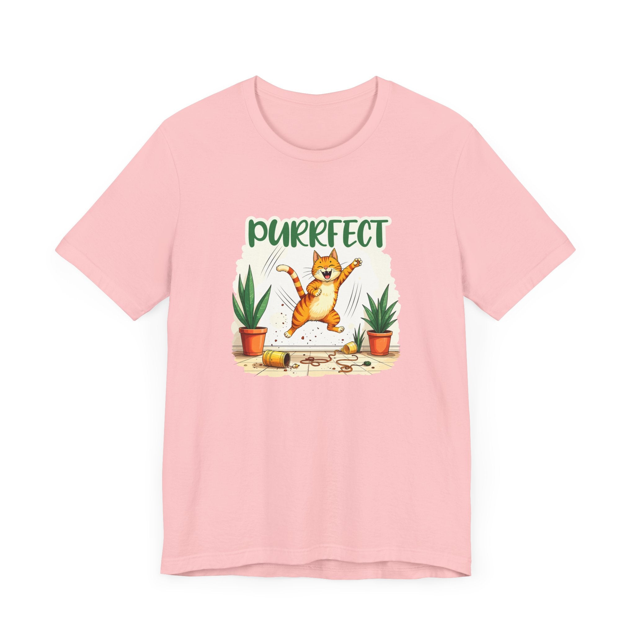 Purrfect Chaos Shirt - Funny Cat Lover Tee for Pet Parents Who Embrace the Hairballs Mayhem and Mischief With Love and Laughter