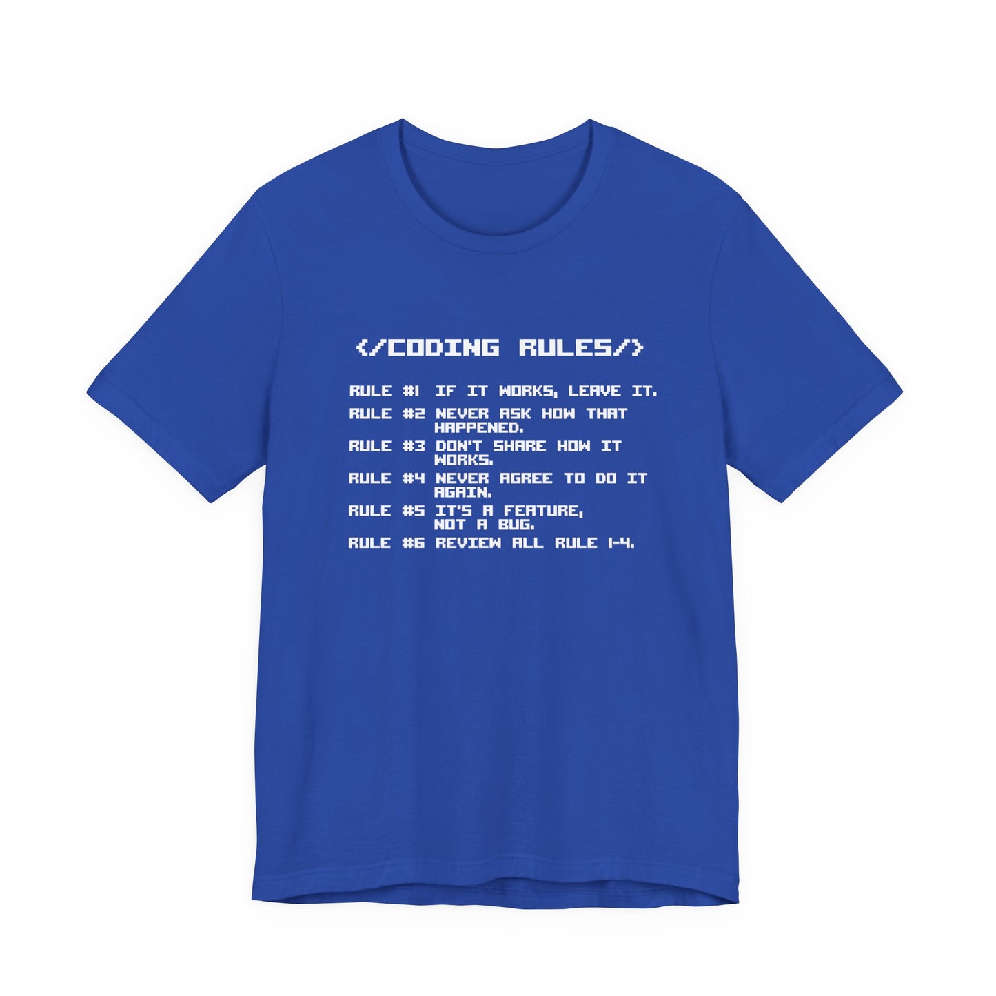 Coding RULES Funny MS-DOS Prompt T-Shirt
