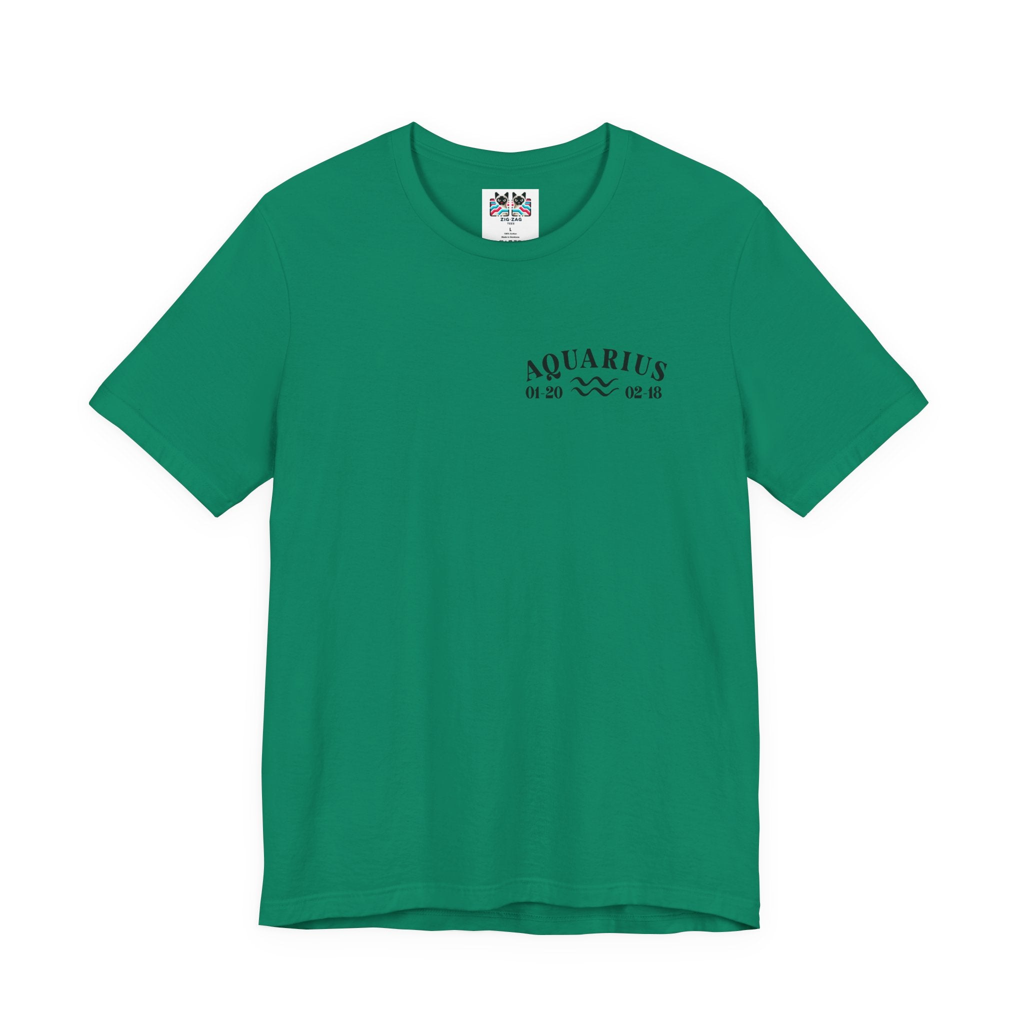Aquarius Constellation & Floral Zodiac T-Shirt – January 20 to February 18