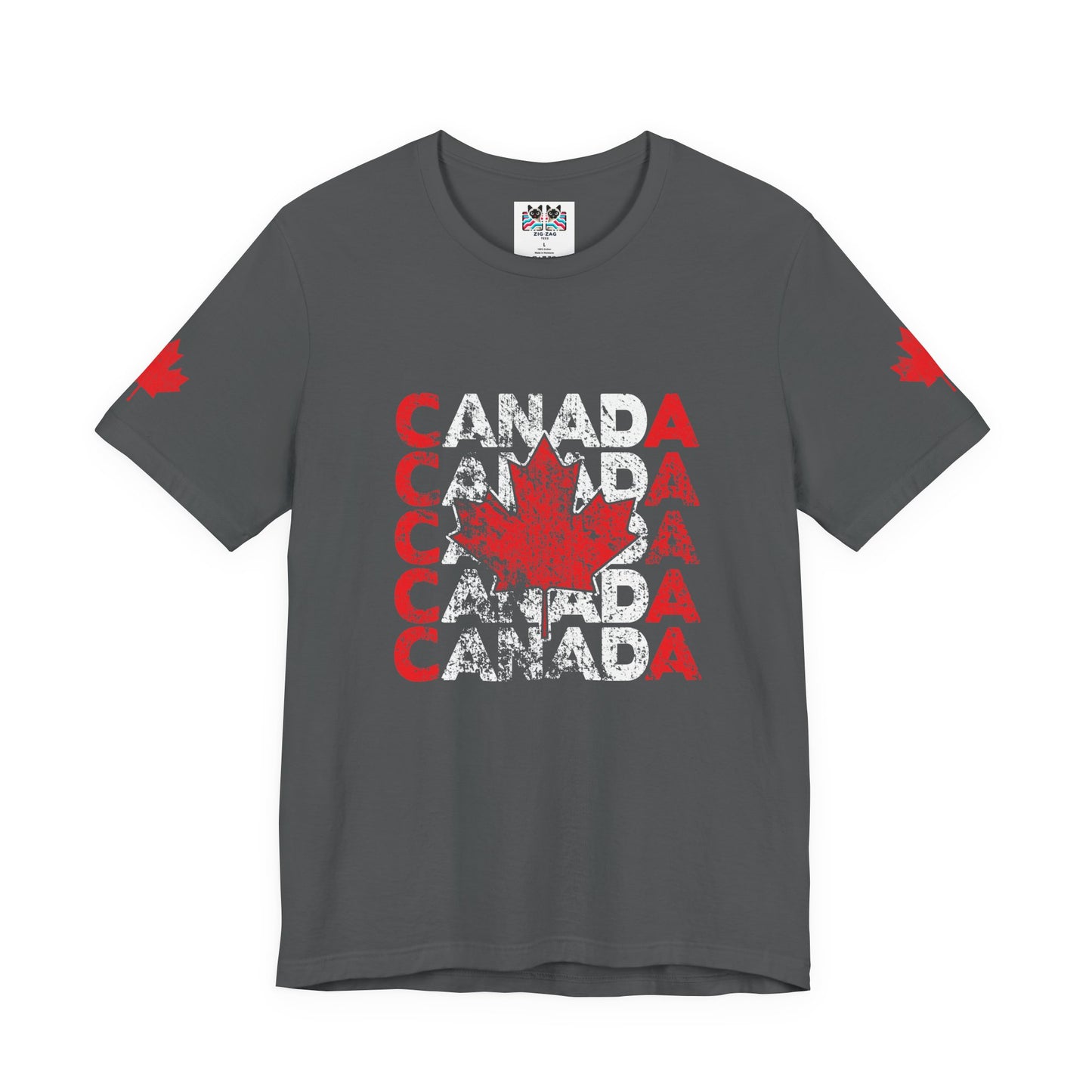 Canada Retro Repeat Maple Leaf T-Shirt