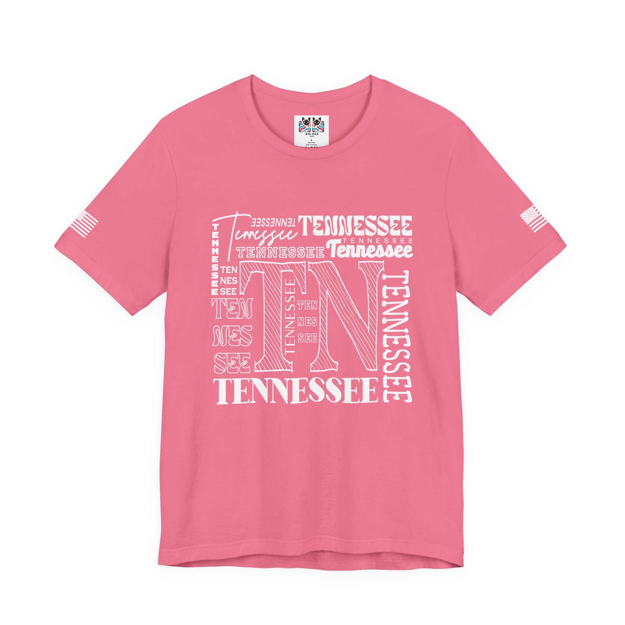 Tennessee TN T-Shirt – Multi-Style Typography Word Collage Graphic Tee