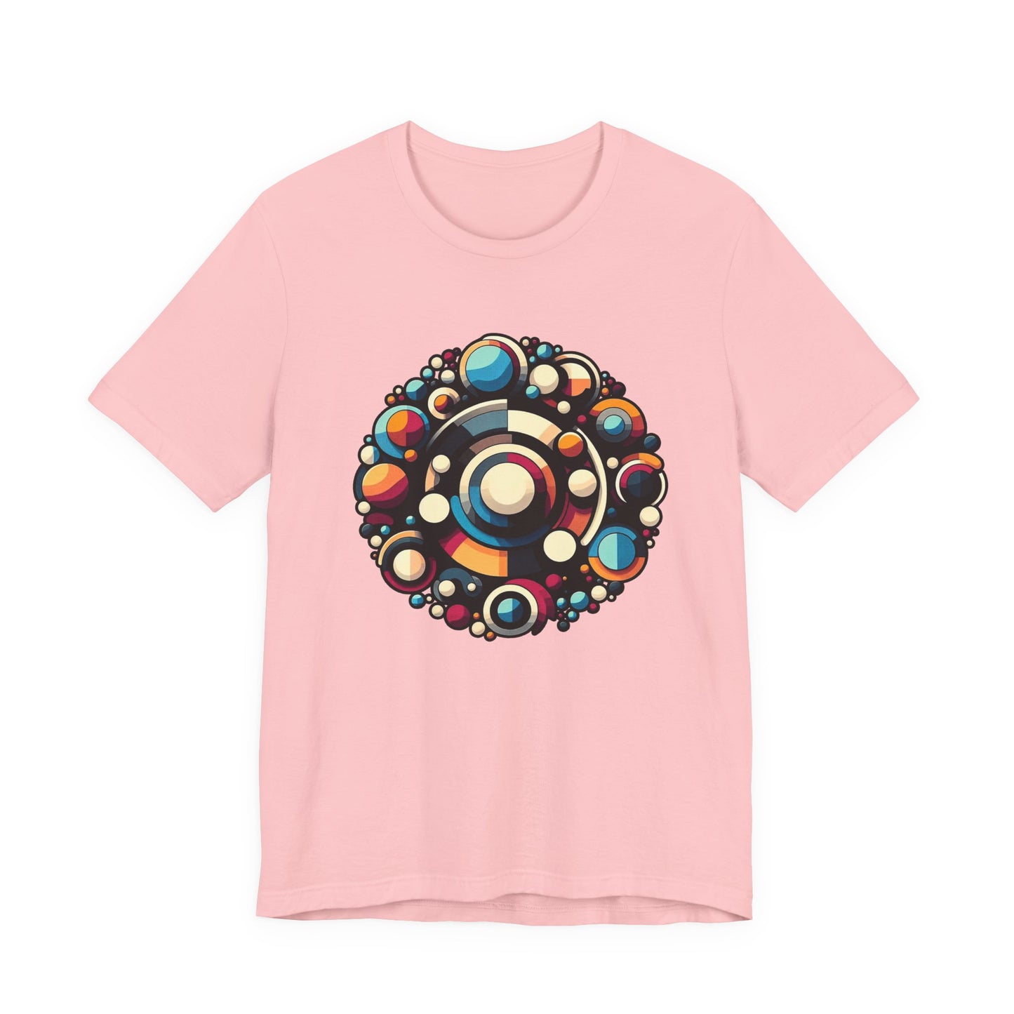 Circular Harmony – Colorful Circles Pattern Graphic T-Shirt