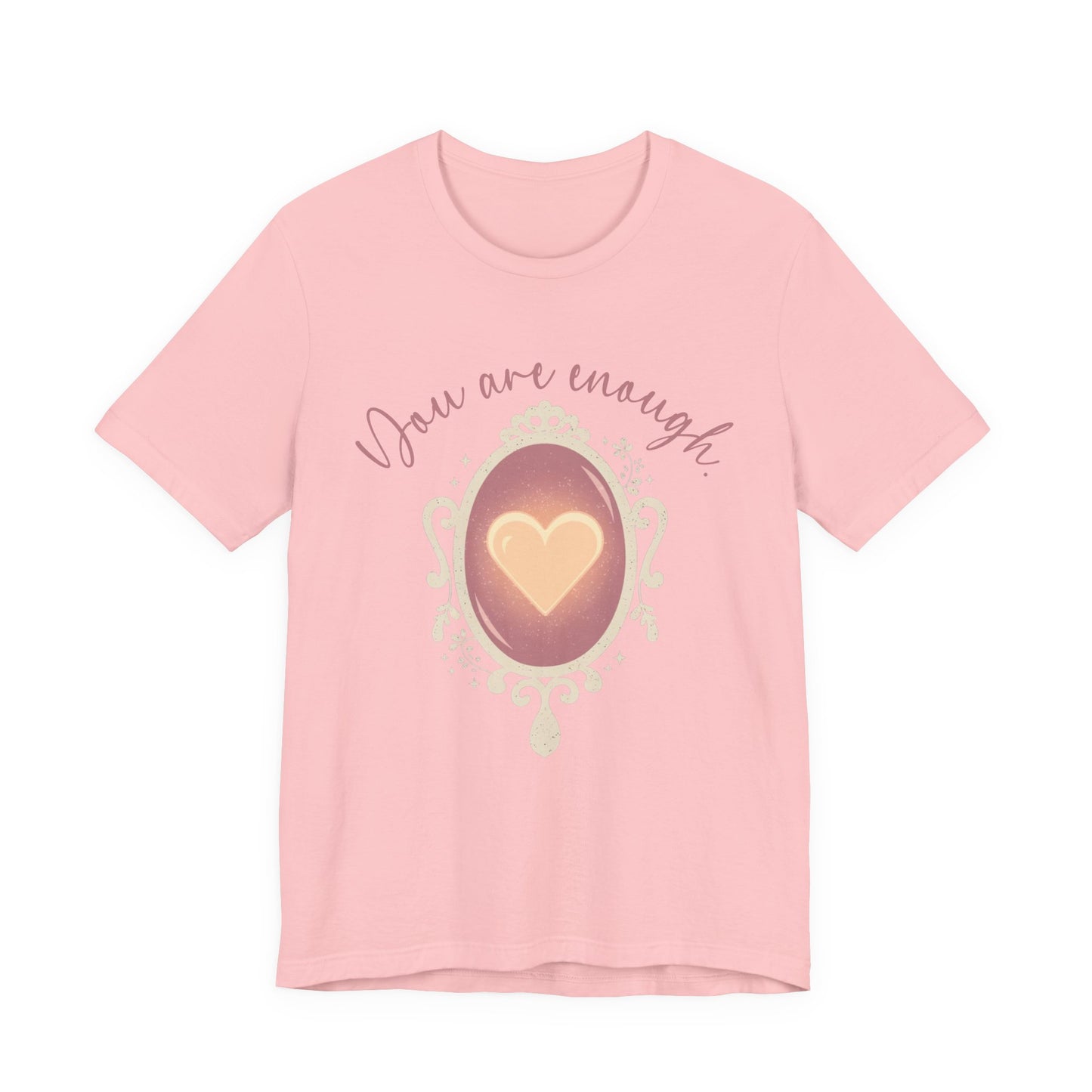 You Are Enough – Heart Mirror Self-Love Graphic T-Shirt