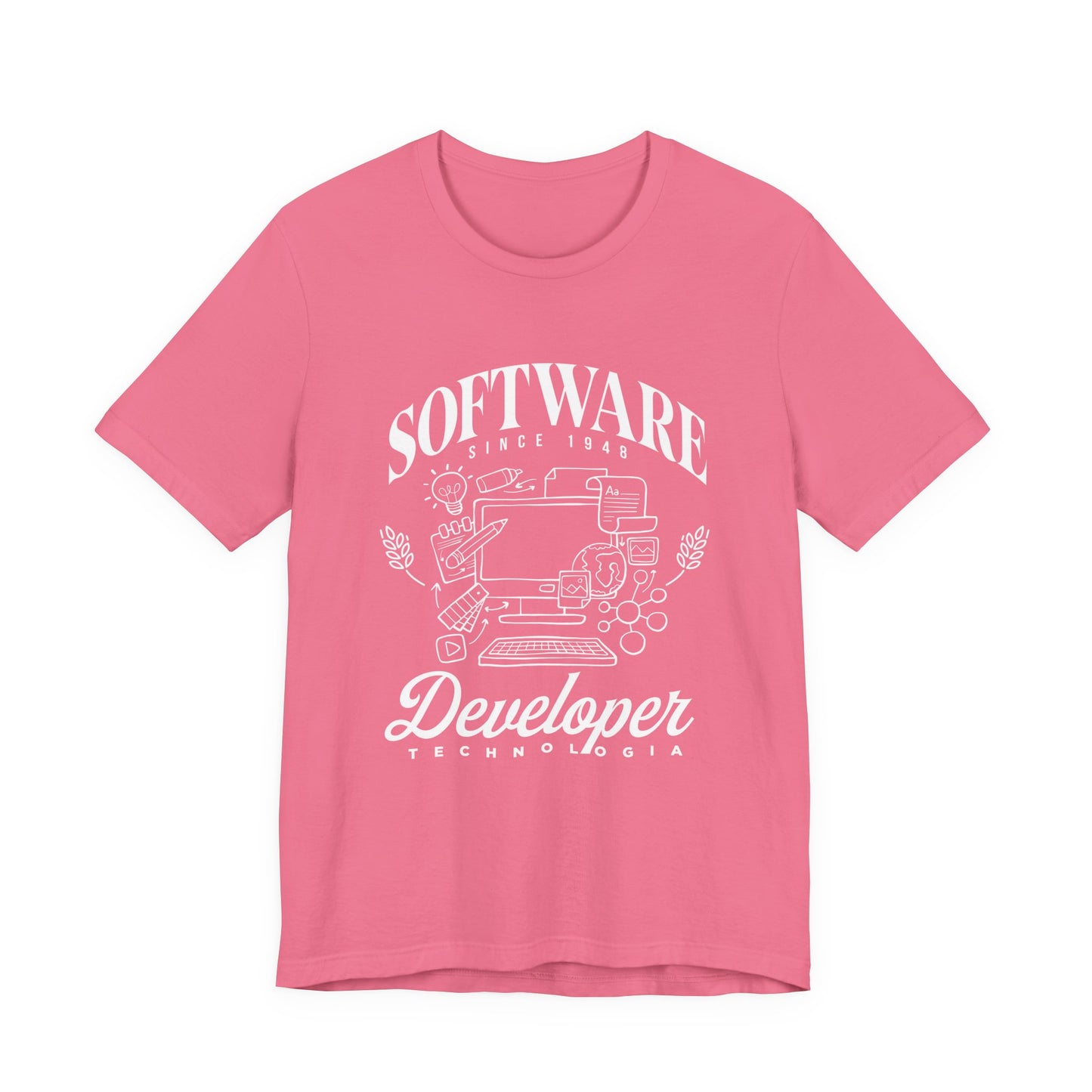 Software Developer Technologia Tshirt – Office Essentials Outline Design