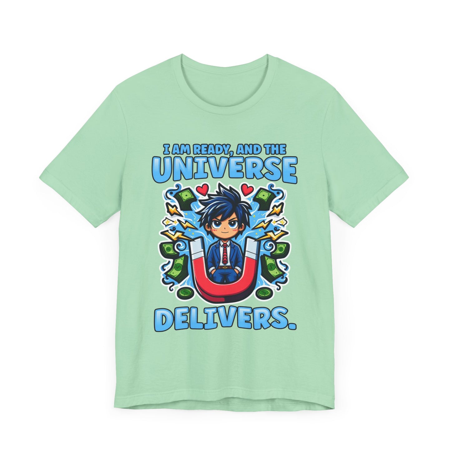 I Am Ready and the Universe Delivers Shirt, Manifestation Tee, Spiritual T Shirt, Law of Attraction Shirt, Cosmic Belief Gift