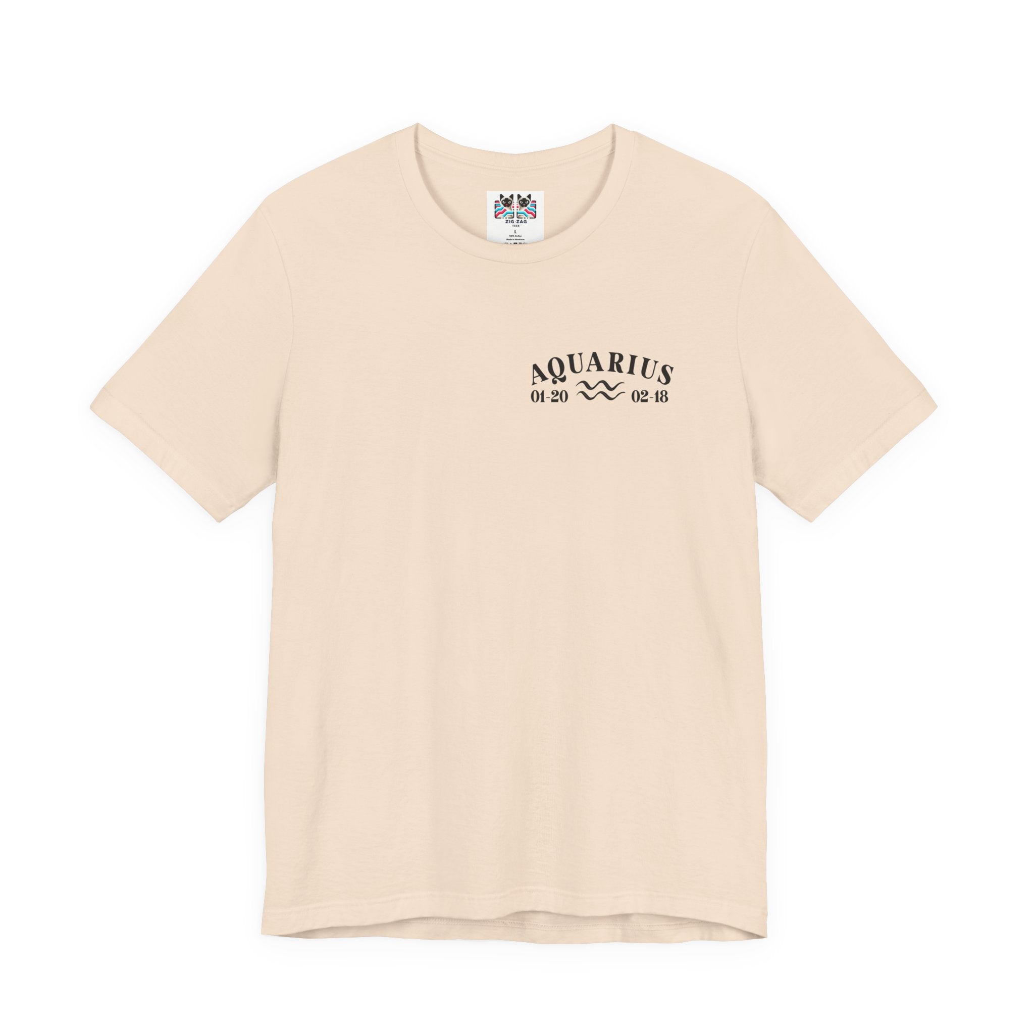 Aquarius Constellation & Floral Zodiac T-Shirt – January 20 to February 18