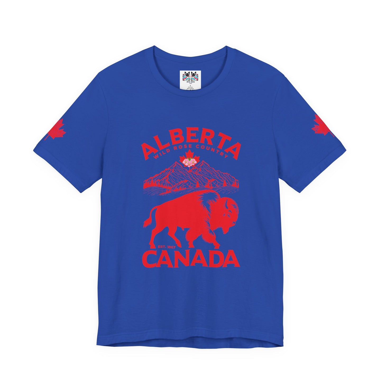 Alberta Wild Rose Country Bison T-Shirt