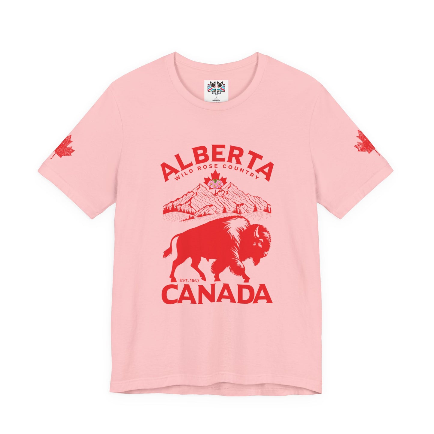 Alberta Wild Rose Country Bison T-Shirt