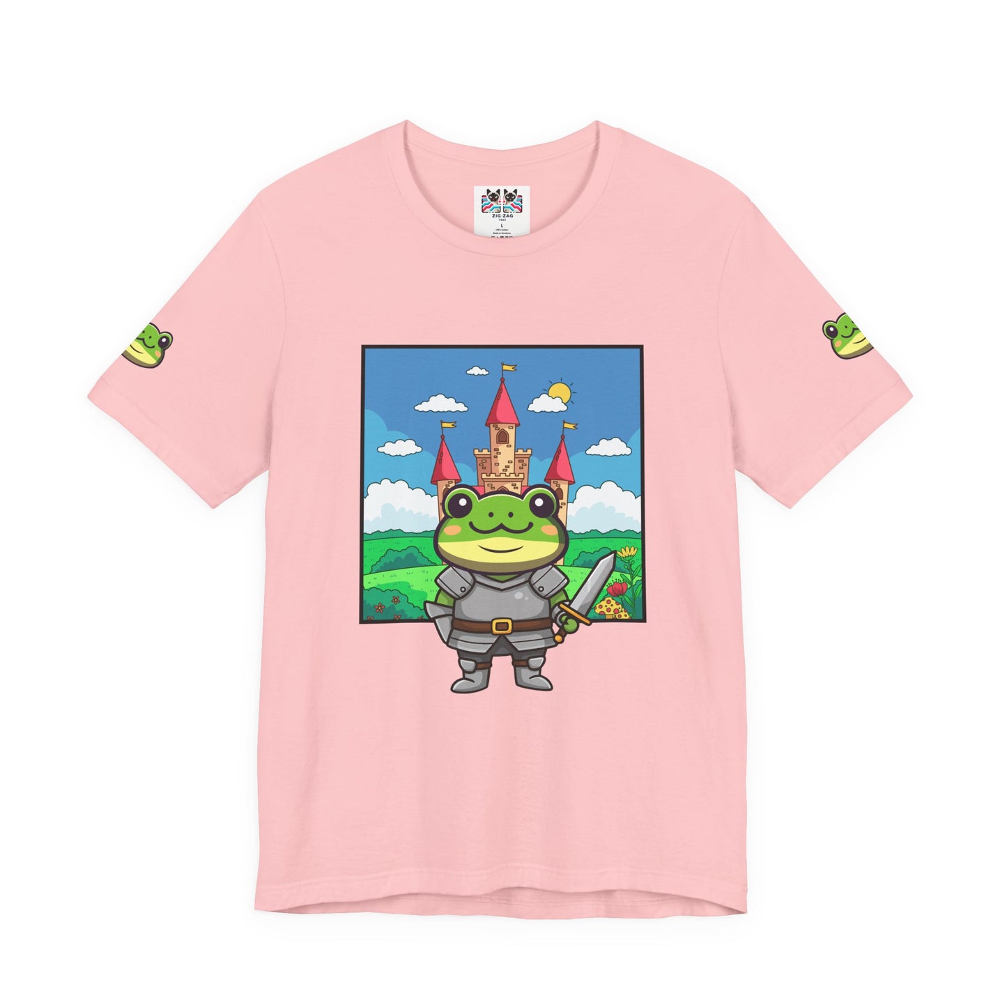 Knight Frog Castle T-Shirt – Cute Frog Knight Medieval Fantasy Graphic Tee