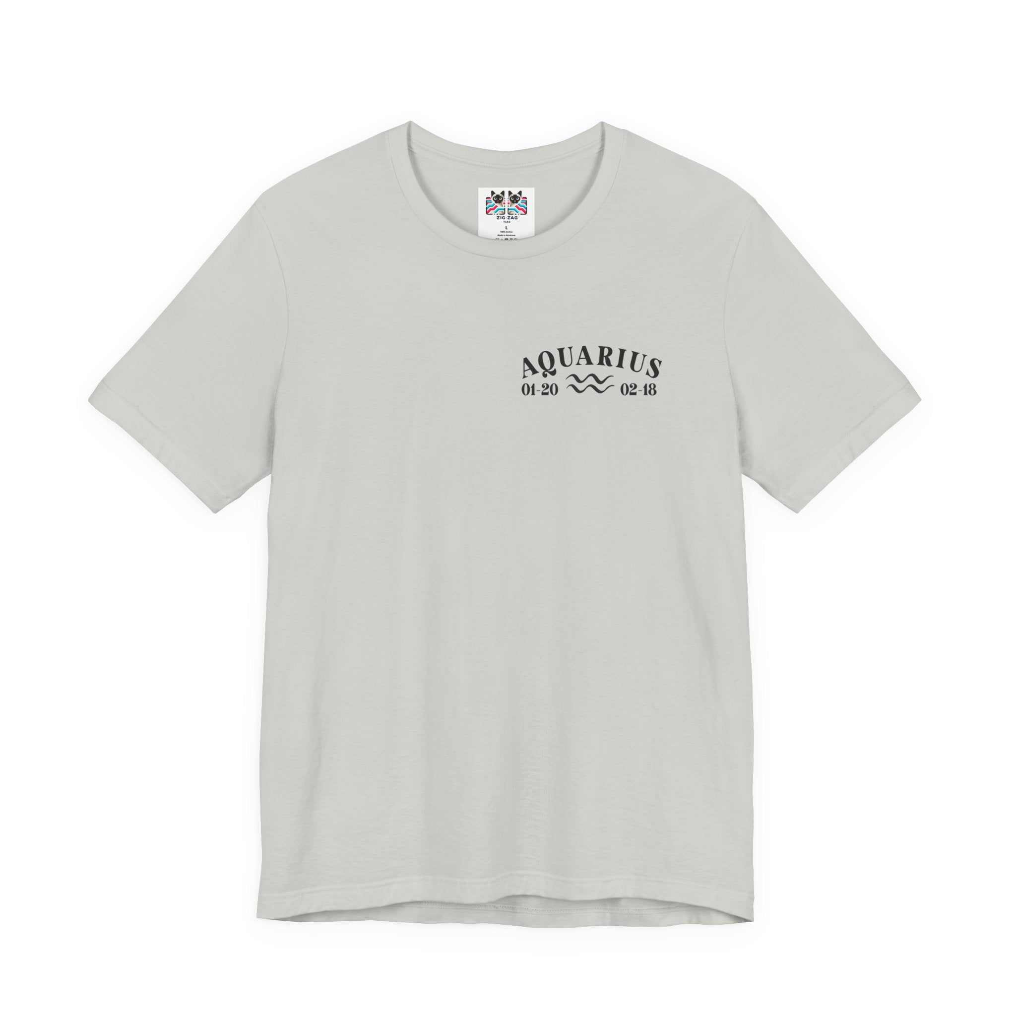 Aquarius Constellation & Floral Zodiac T-Shirt – January 20 to February 18