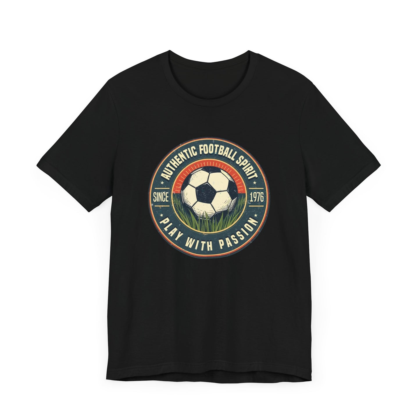 Retro Soccer Badge Tee, Vintage Football Graphic Shirt, Classic Sports Fan Top, Game Day Retro Look, Soccer History Gift Shirt