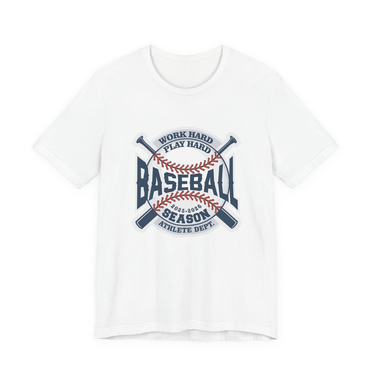 Baseball tshirt - Baseball Work Hard Play Harder Tshirt Large Baseball and Bat Graphic 2025-2026 Season