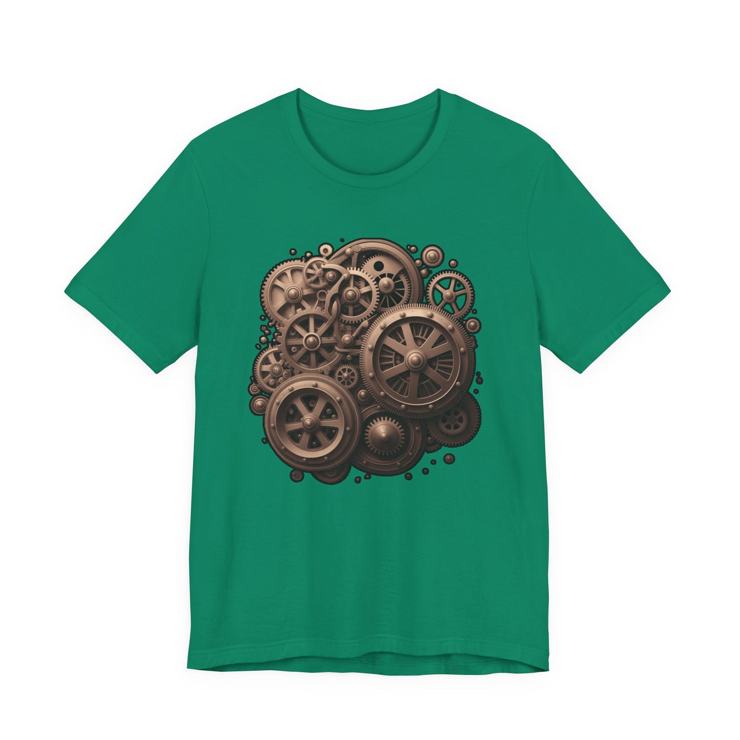 The Age of Machines Tshirt – Interconnected Gear Wheels Graphic