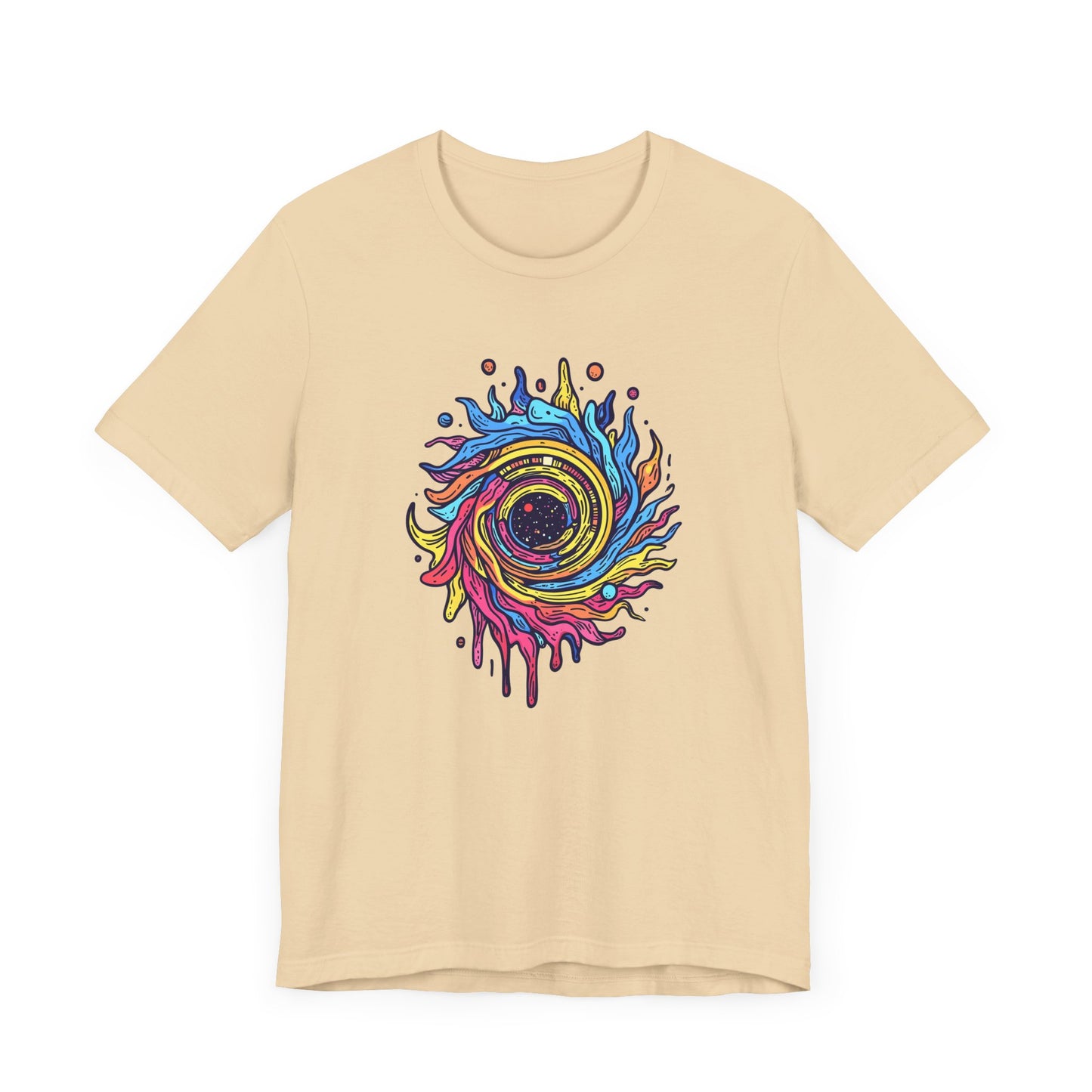 Colorful Sonic Spiral – Vibrant Psychedelic Spiral Graphic T-Shirt