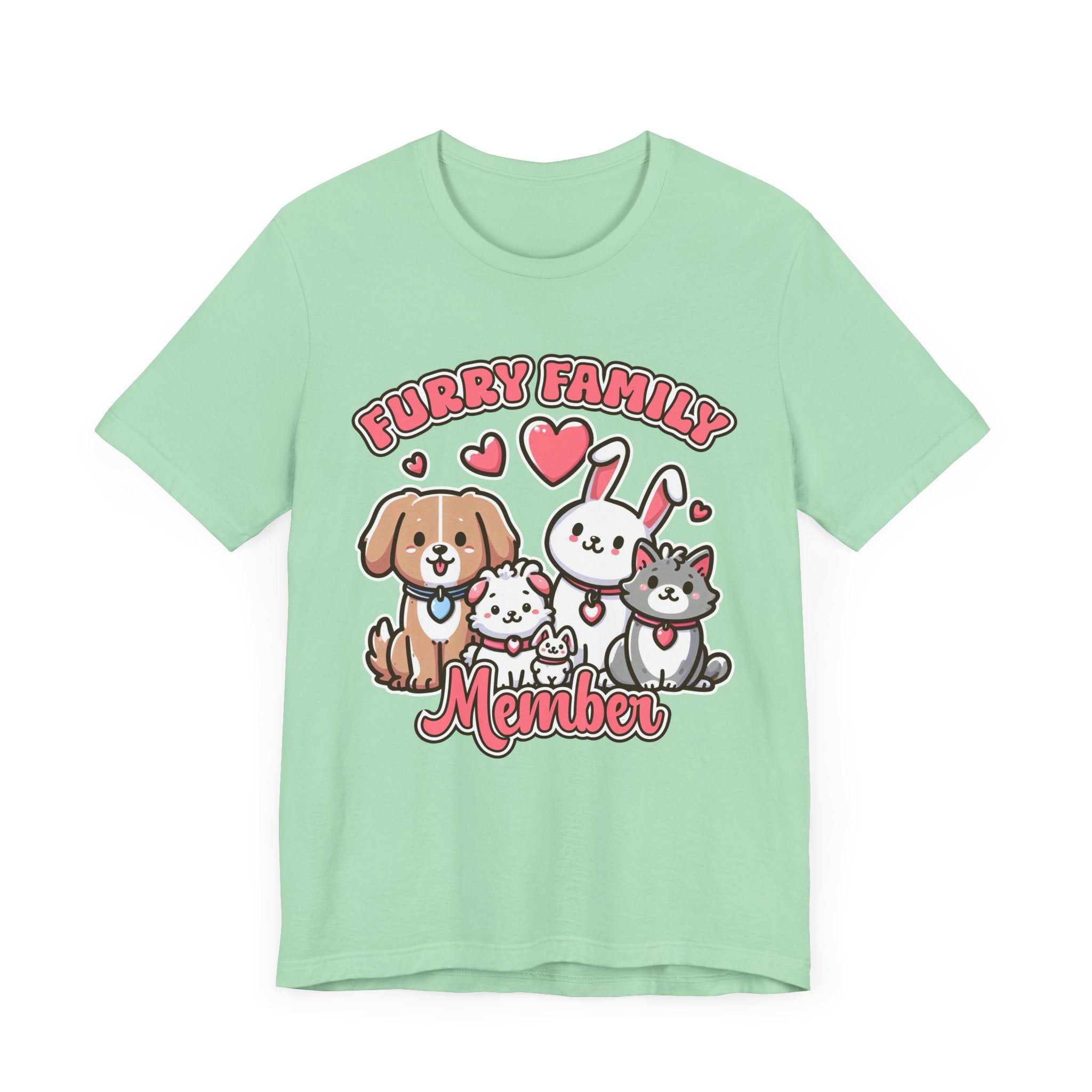 Furry Family Member | Group of Pets Graphic T-Shirt