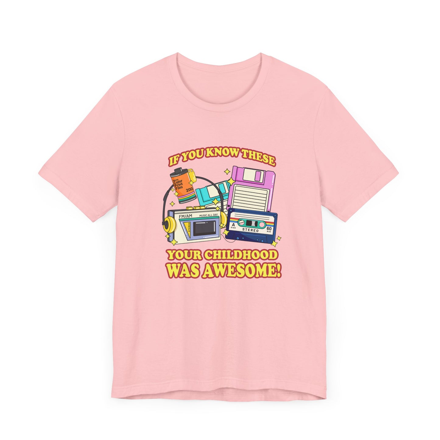 If You Know These Your Childhood was Awesome T-Shirt – Retro Nostalgia Tech Tee