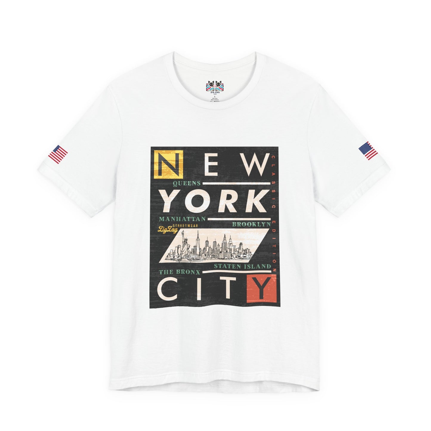 New York City Boroughs T-Shirt - Queens Manhattan Brooklyn Bronx Staten Island Design