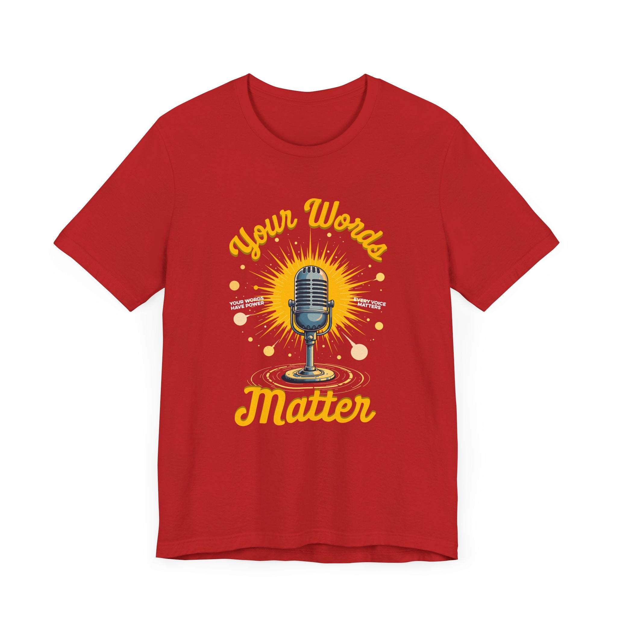 Your Words Matter Tee, Mental Health Awareness Shirt, Positive Speech Graphic, Kindness Reminder Top, Empathy Gift