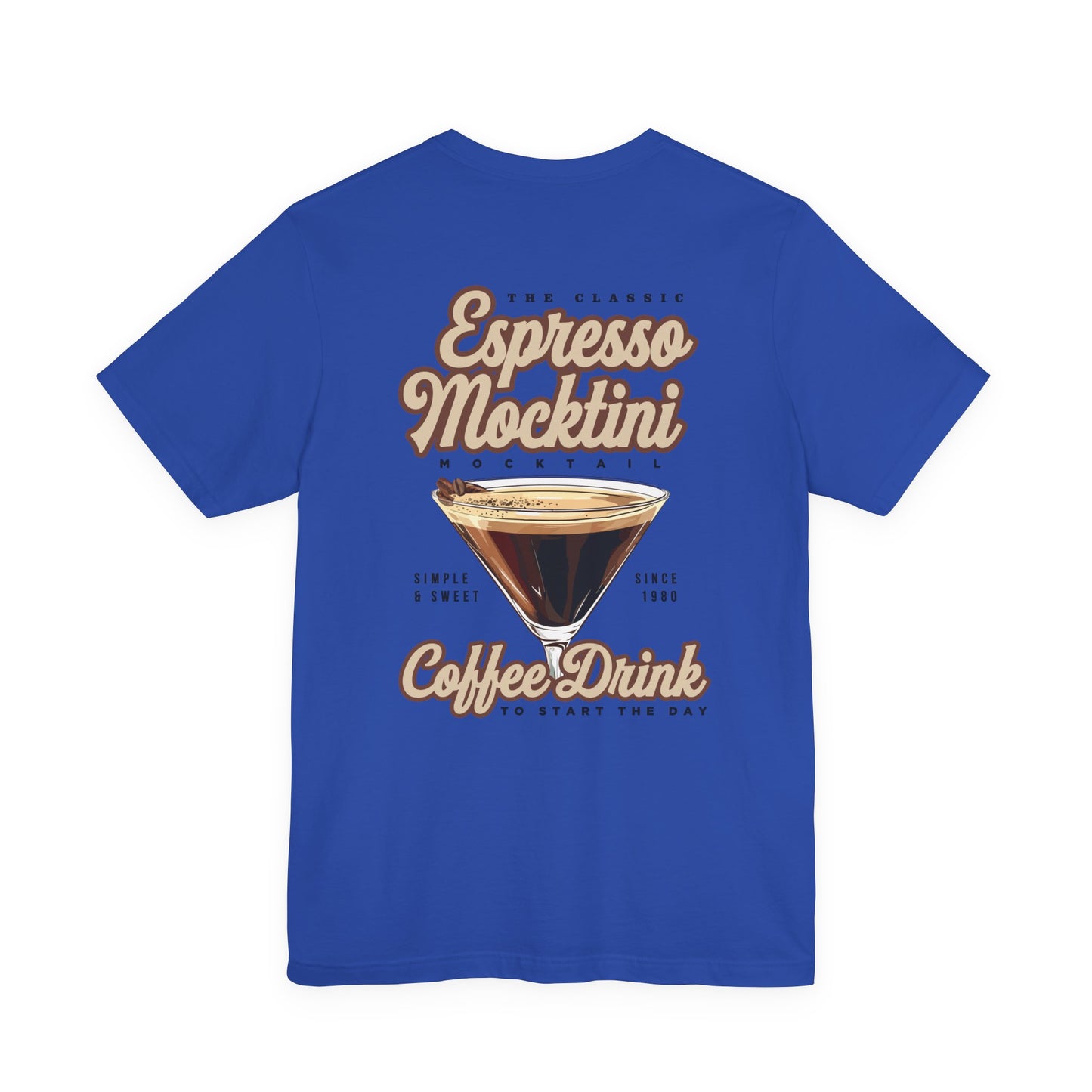 The Classic Espresso Mocktini Mocktail T-Shirt – Featuring Bold Coffee Drink Graphic