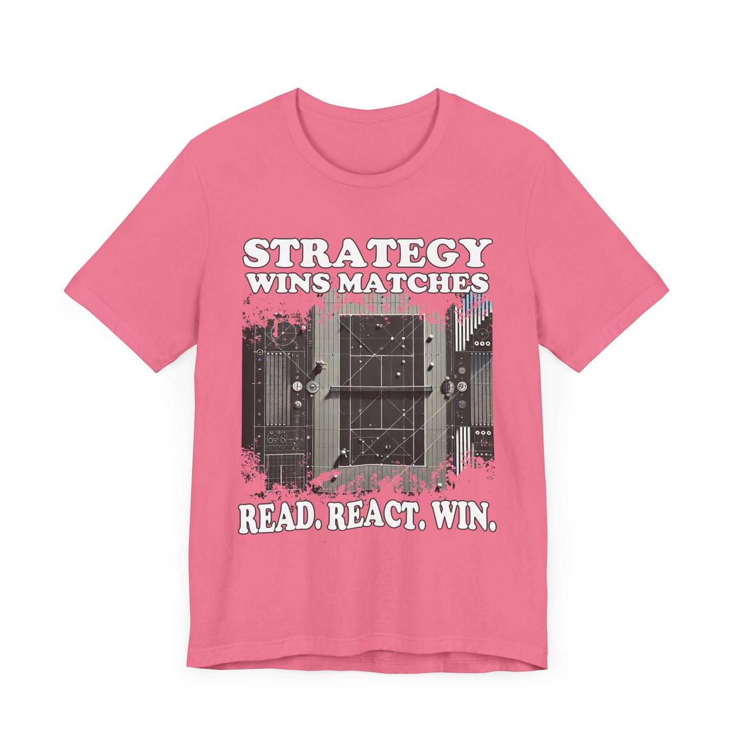 Strategy Wins Matches. Read, React, Win | Grayed Out Playing Field Graphic T-Shirt