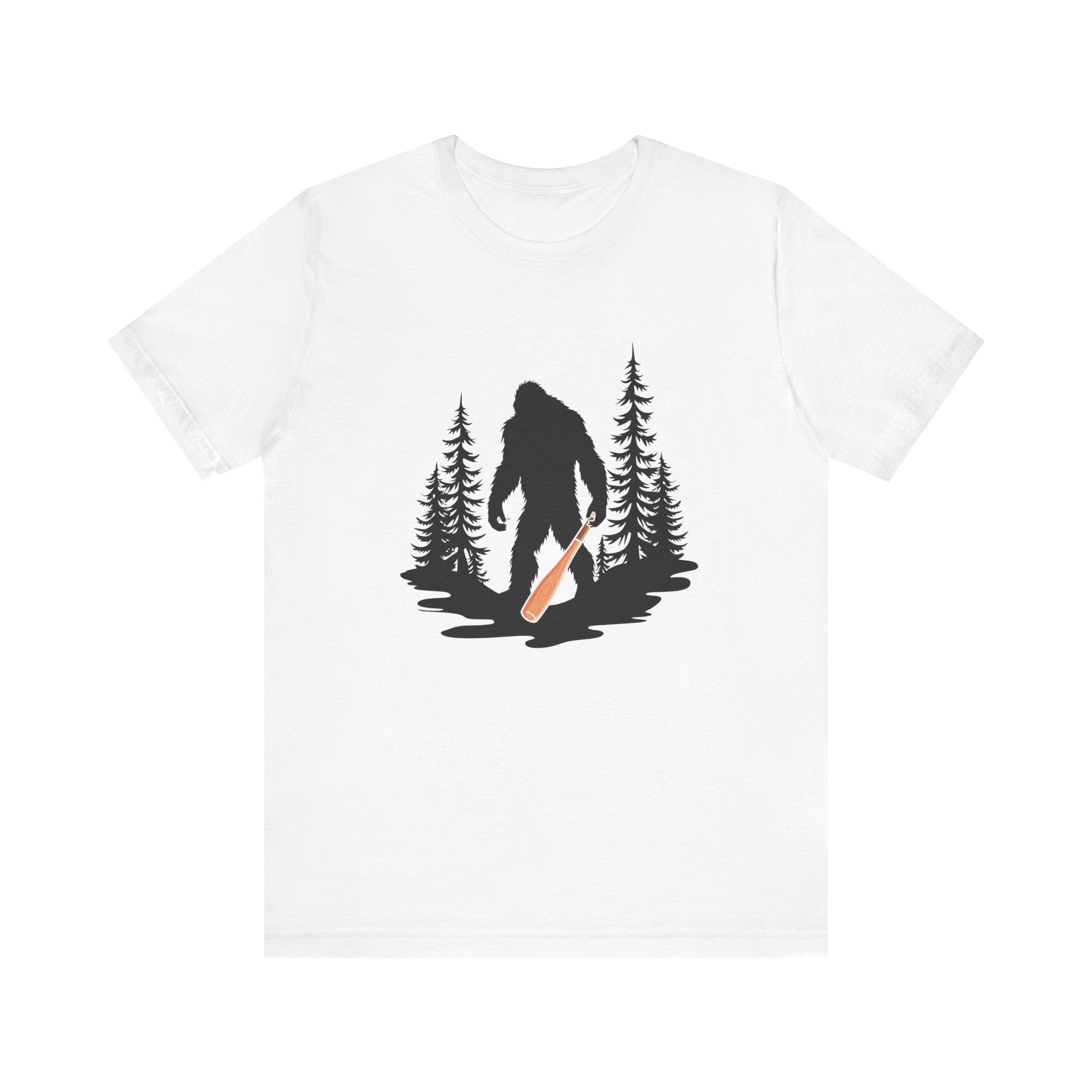 Big Foot Baseball Forest Adventure Tshirt Cryptid Sports Fan Design