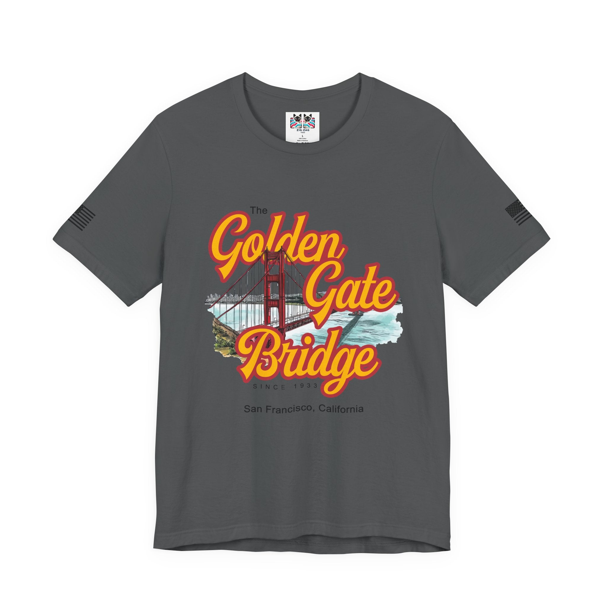 The Golden Gate Bridge T-Shirt – Retro Script Graphic Tee Since 1933 San Francisco California