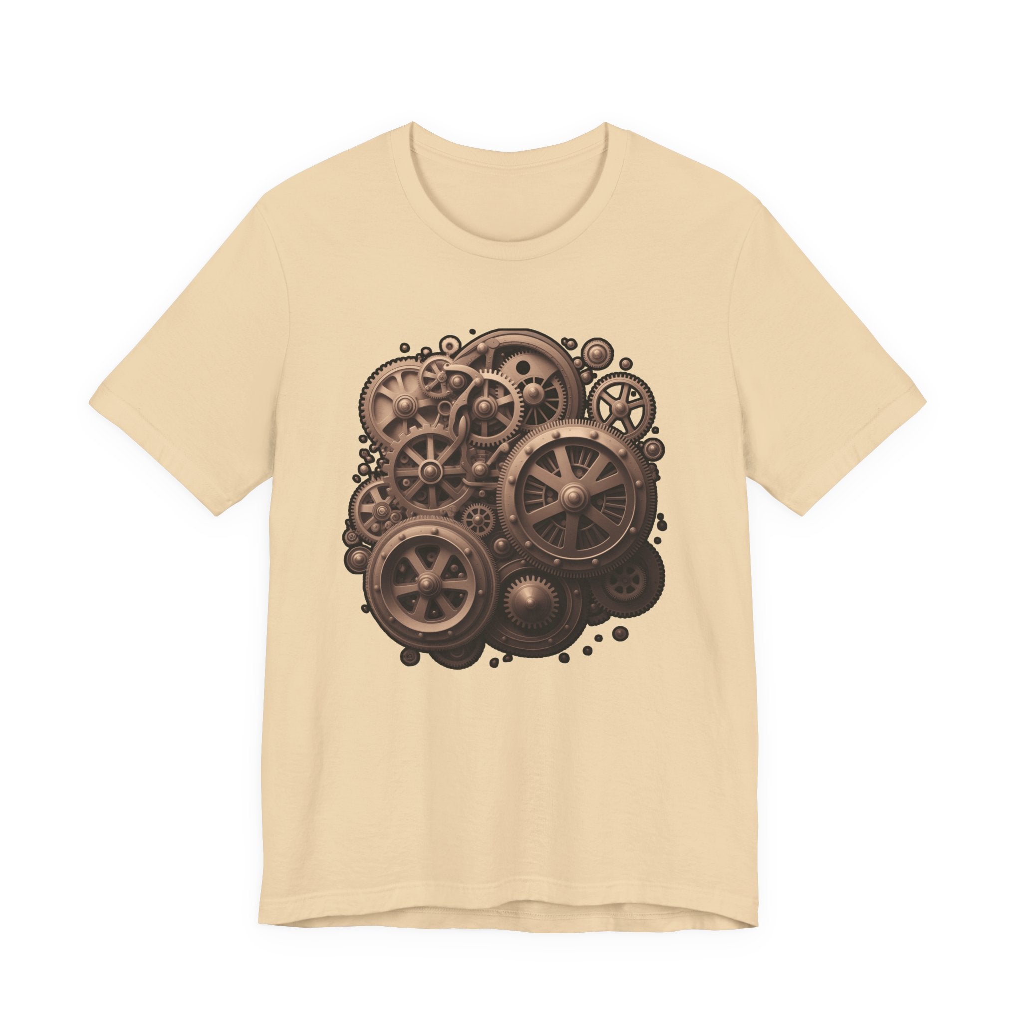 The Age of Machines Tshirt – Interconnected Gear Wheels Graphic