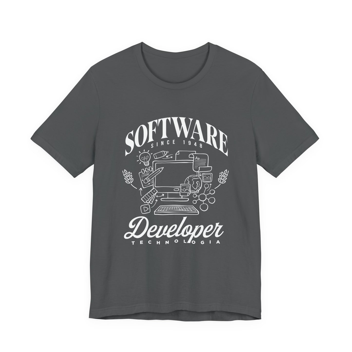 Software Developer Technologia Tshirt – Office Essentials Outline Design