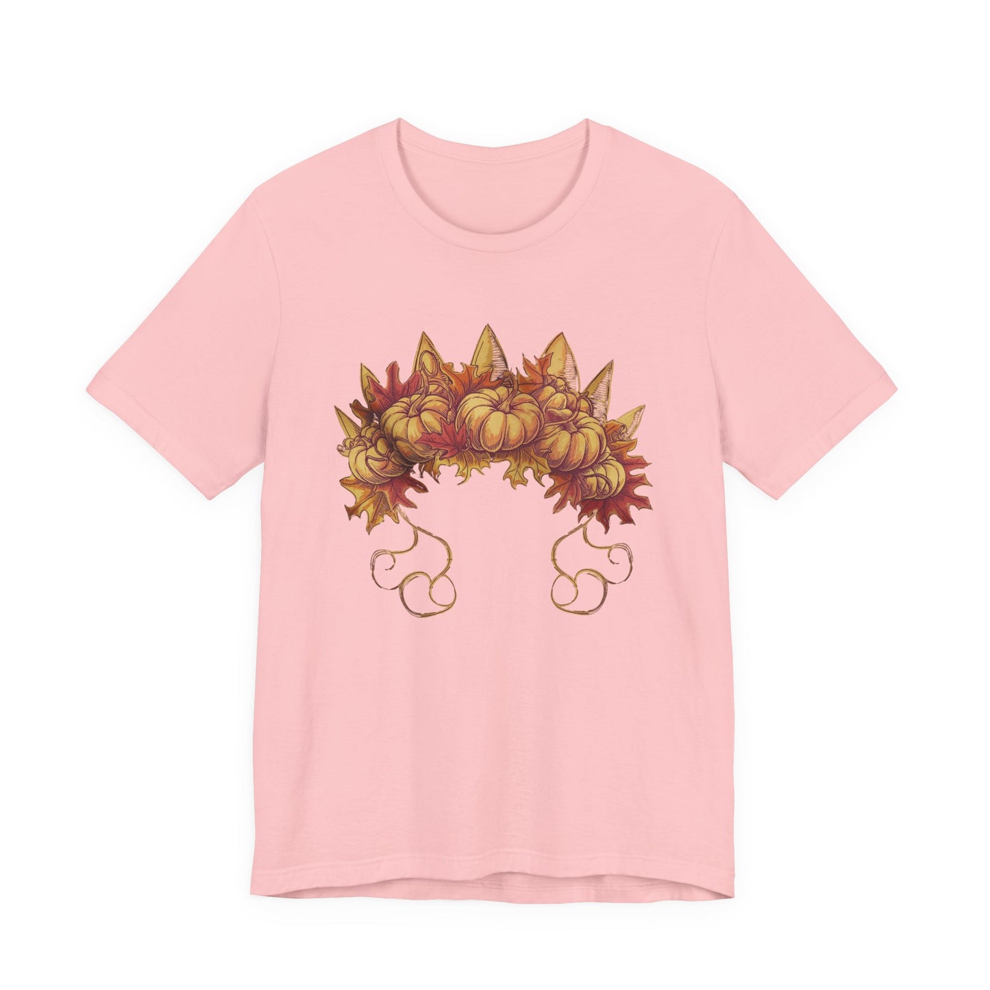 Pumpkin Queen’s Satchel – Botanical Pumpkin Plant & Leaves Graphic T-Shirt