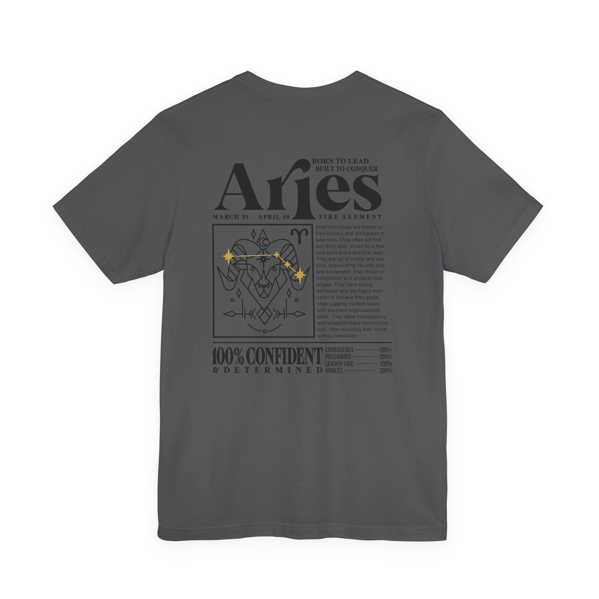 Aries Zodiac T-Shirt – Born to Lead, Built to Conquer