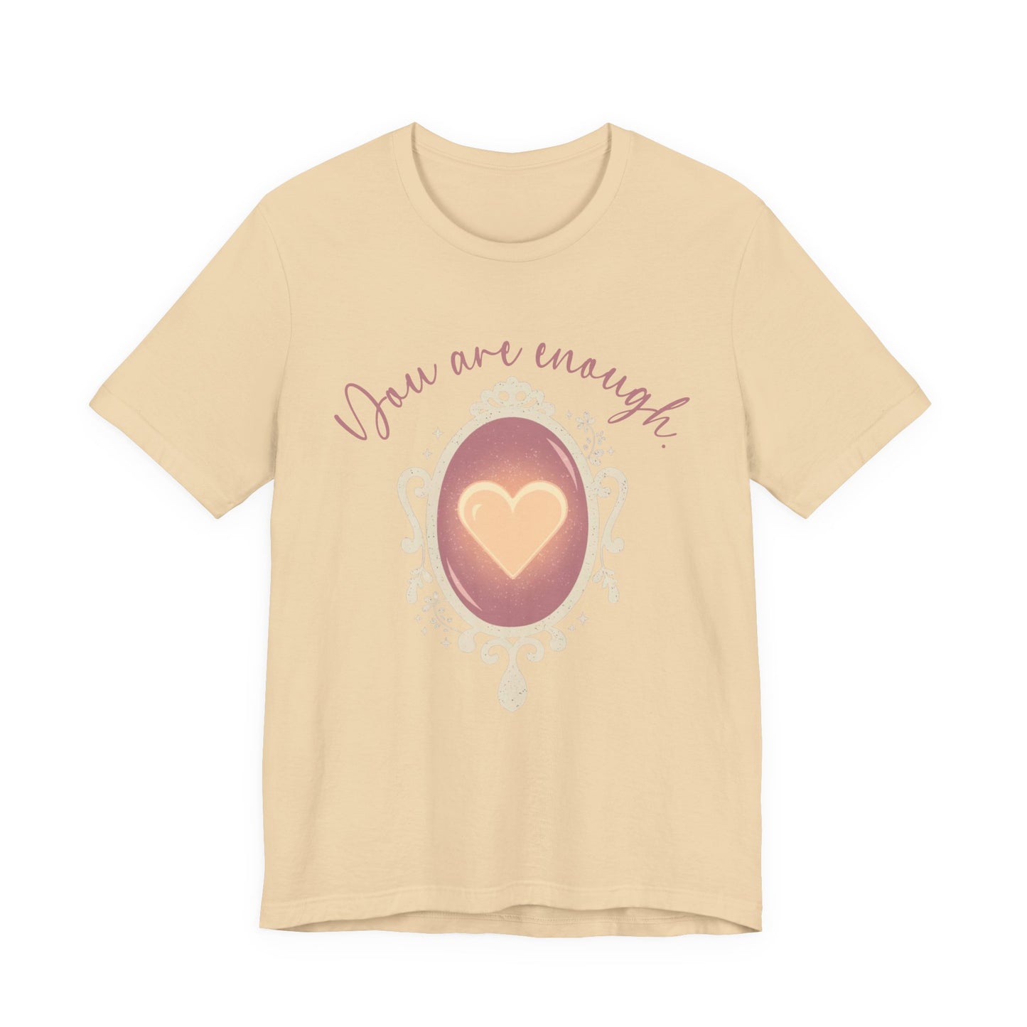 You Are Enough – Heart Mirror Self-Love Graphic T-Shirt