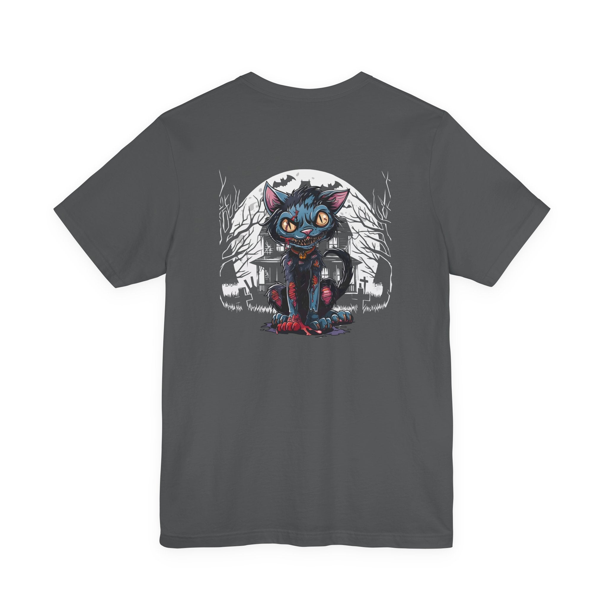 Haunted Zombie Cat Horror House T-Shirt