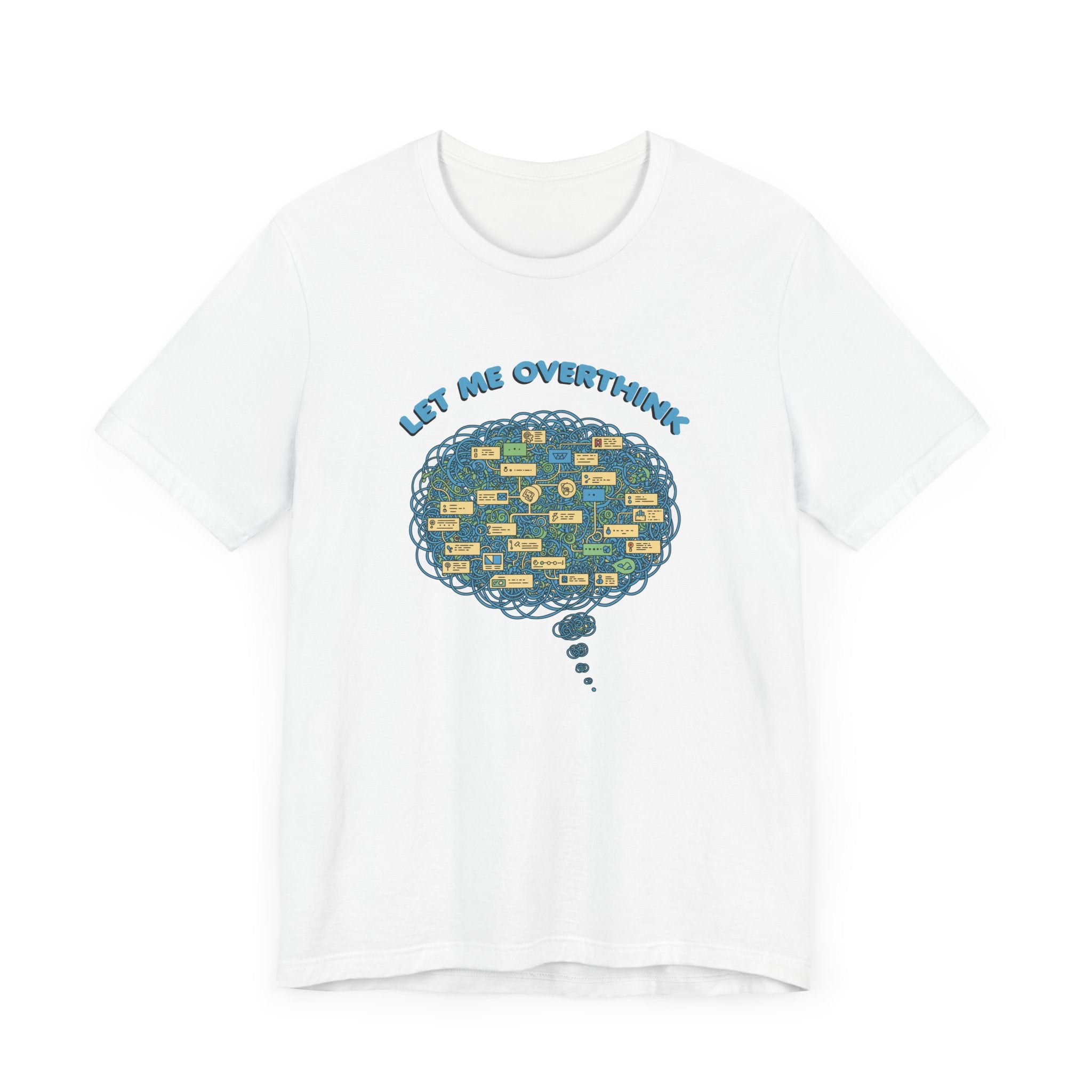 Let Me Overthink This Tee, Funny Anxiety Shirt, Spiraling Thoughts Graphic Tee, Relatable Mental Loop Top, Introvert Humor Gift