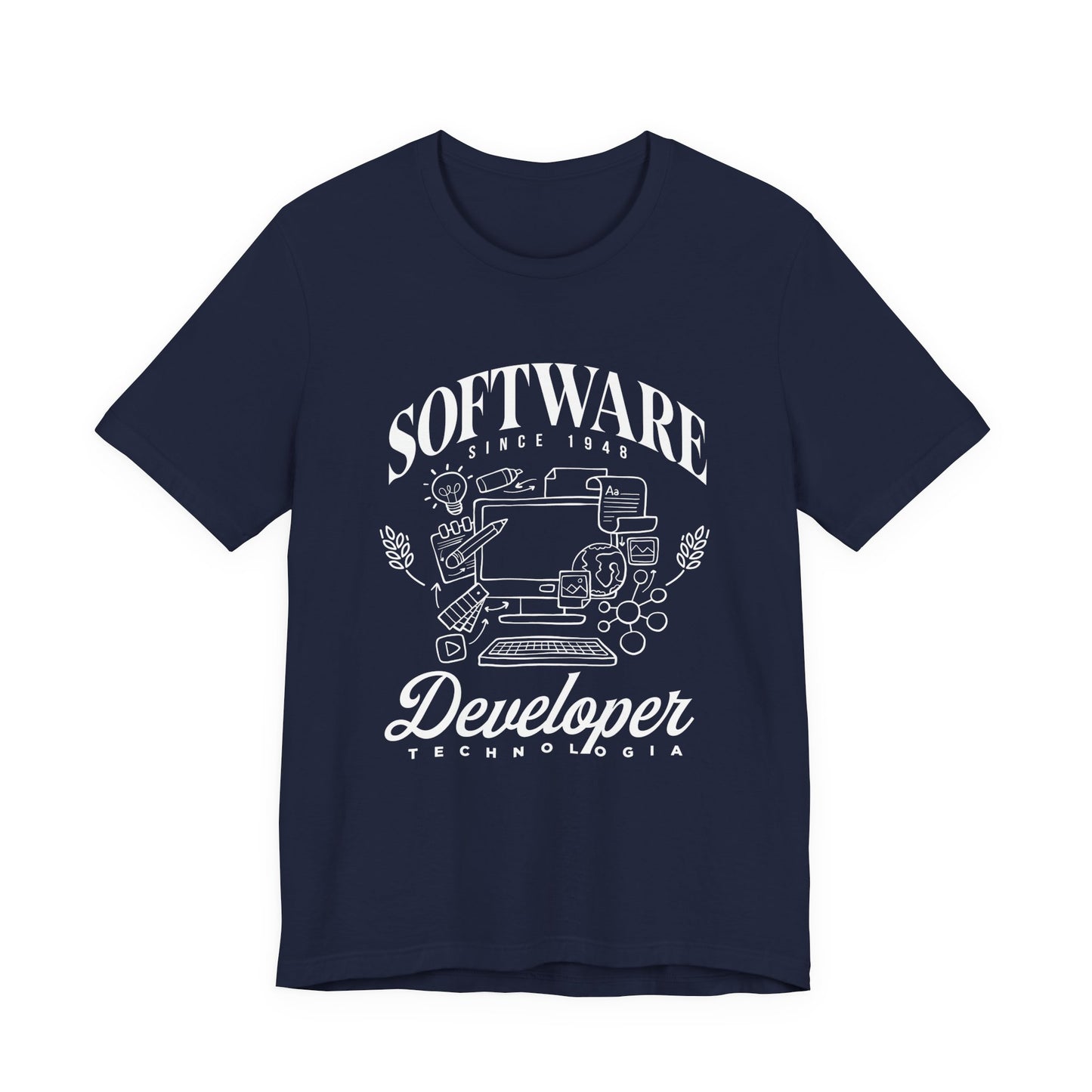 Software Developer Technologia Tshirt – Office Essentials Outline Design