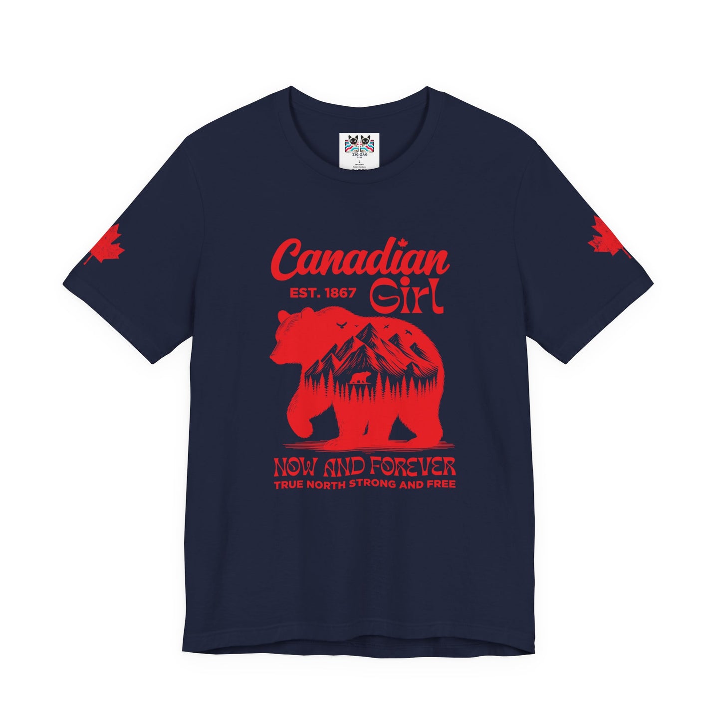 Canadian Girl Wilderness Bear T-Shirt