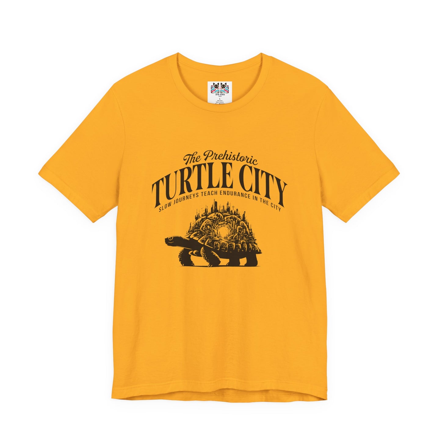 The Prehistoric Turtle City Tshirt – Slow Journeys Teach Endurance