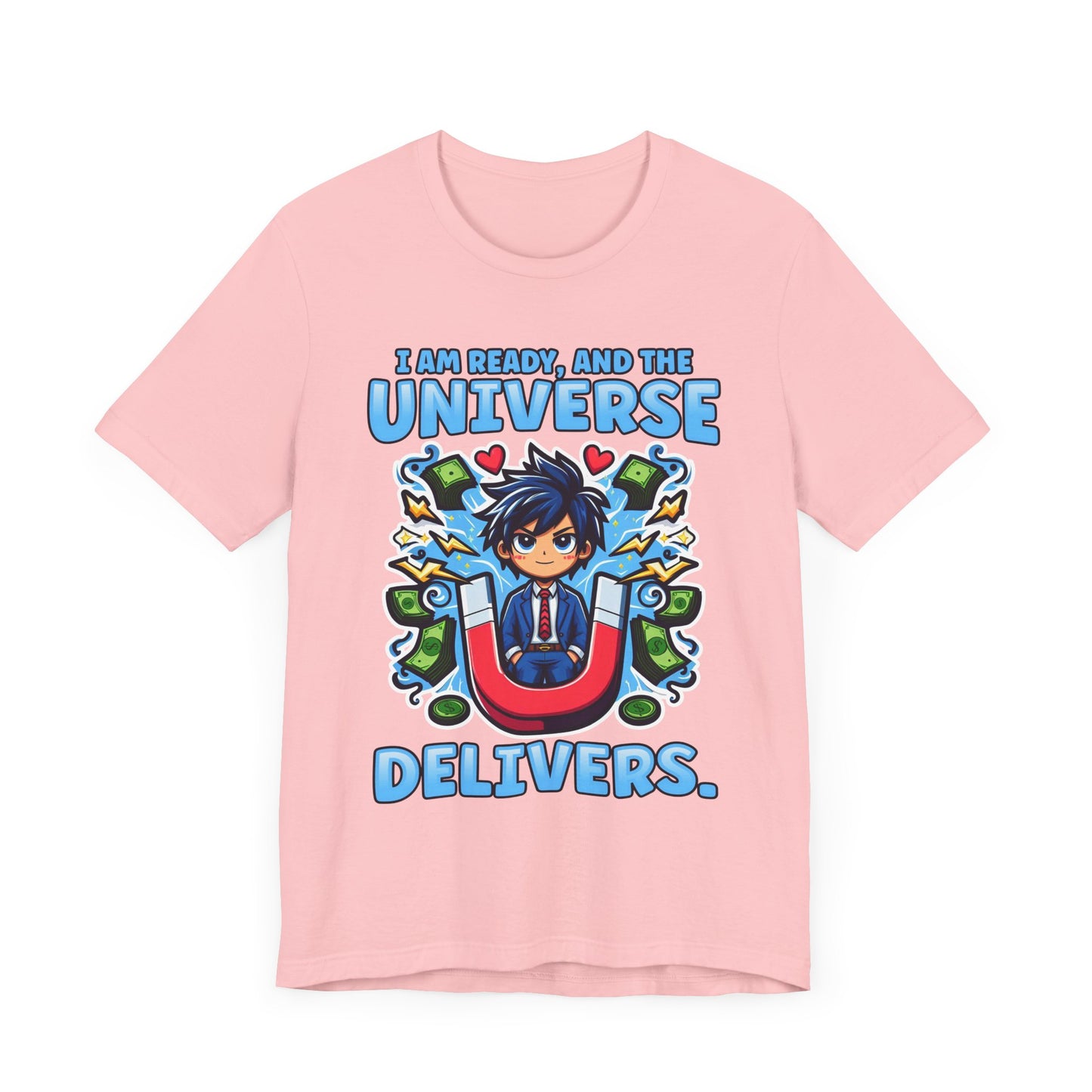 I Am Ready and the Universe Delivers Shirt, Manifestation Tee, Spiritual T Shirt, Law of Attraction Shirt, Cosmic Belief Gift
