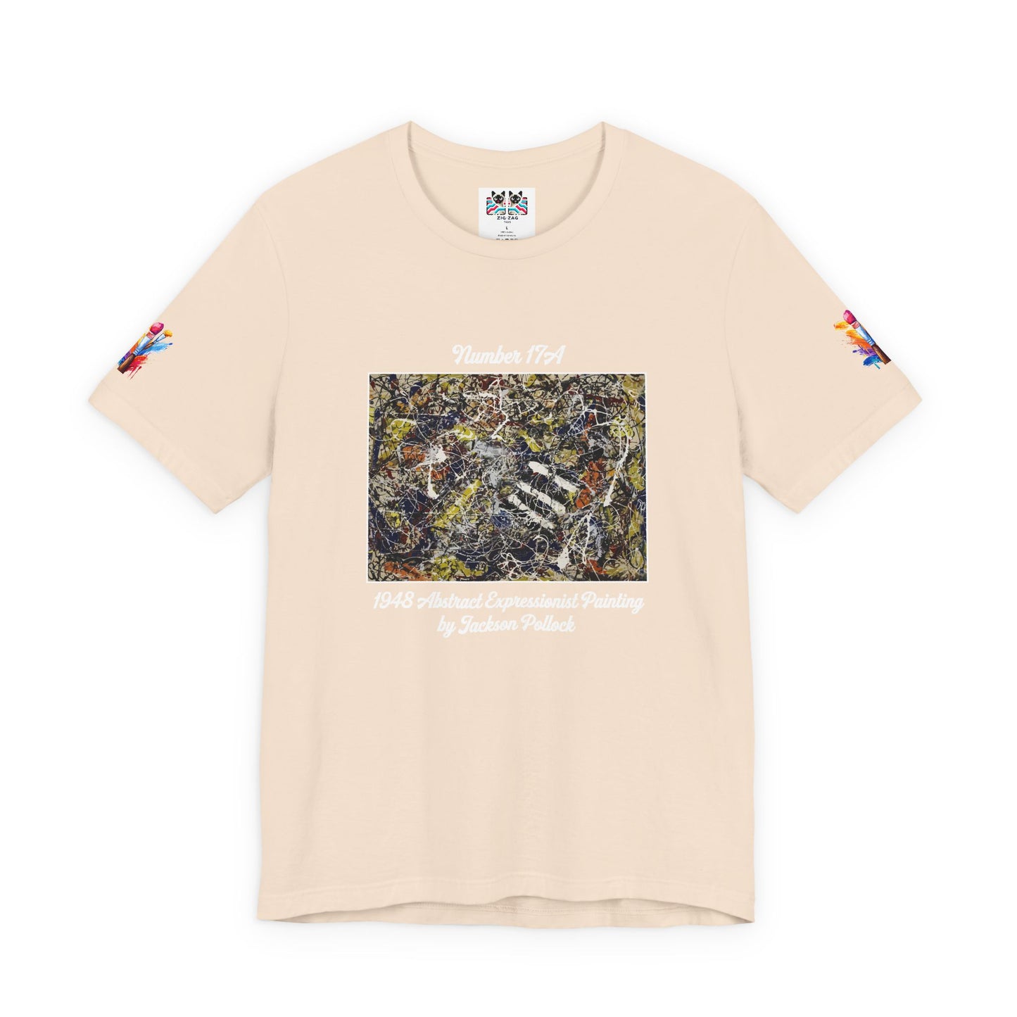 Jackson Pollock Number 17A T-Shirt – 1948 Abstract Expressionist Drip Painting Art Tee