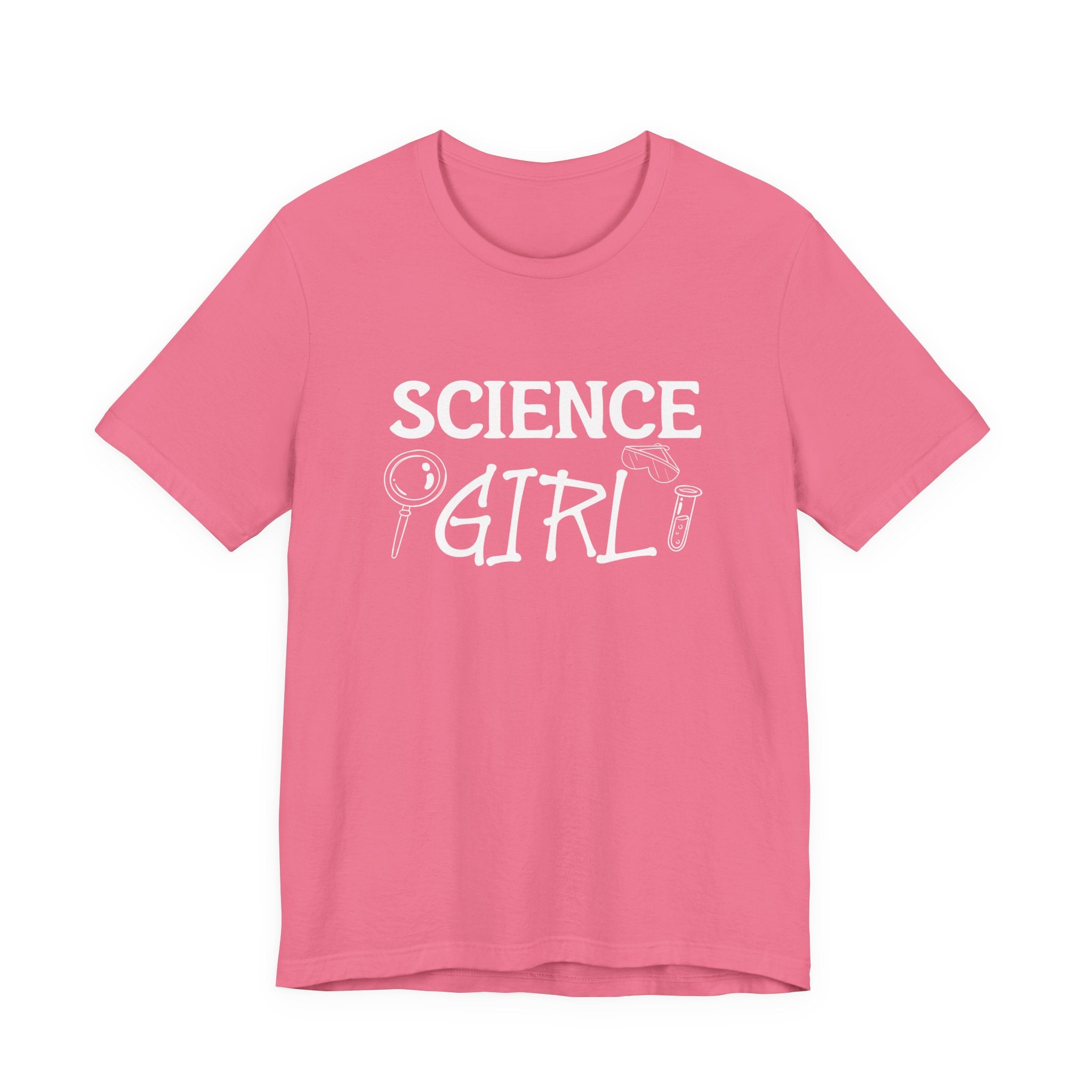 Science Girl T-Shirt – Cute STEM Graphic with Lab Equipment for Women and Girls