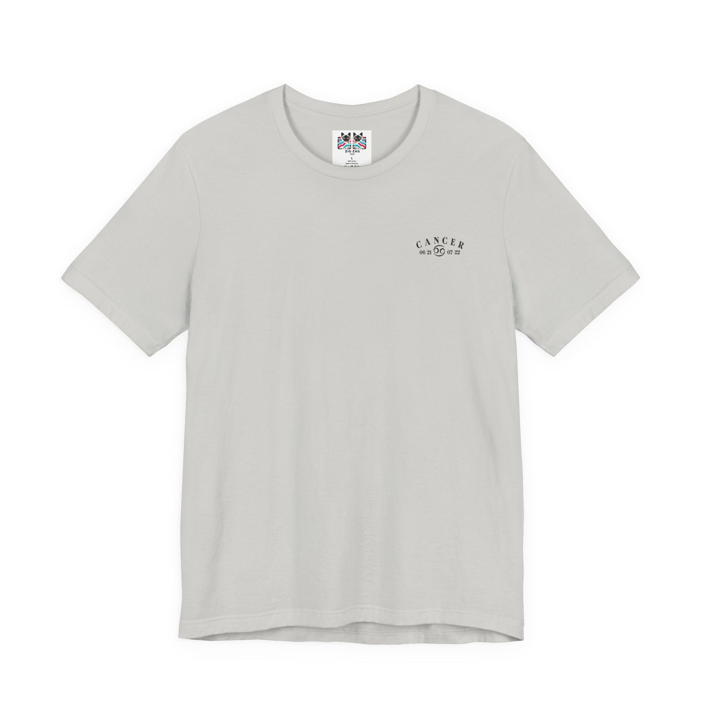 Colorful Cancer Zodiac T-Shirt – Crab with Constellation, Leaves & Flowers