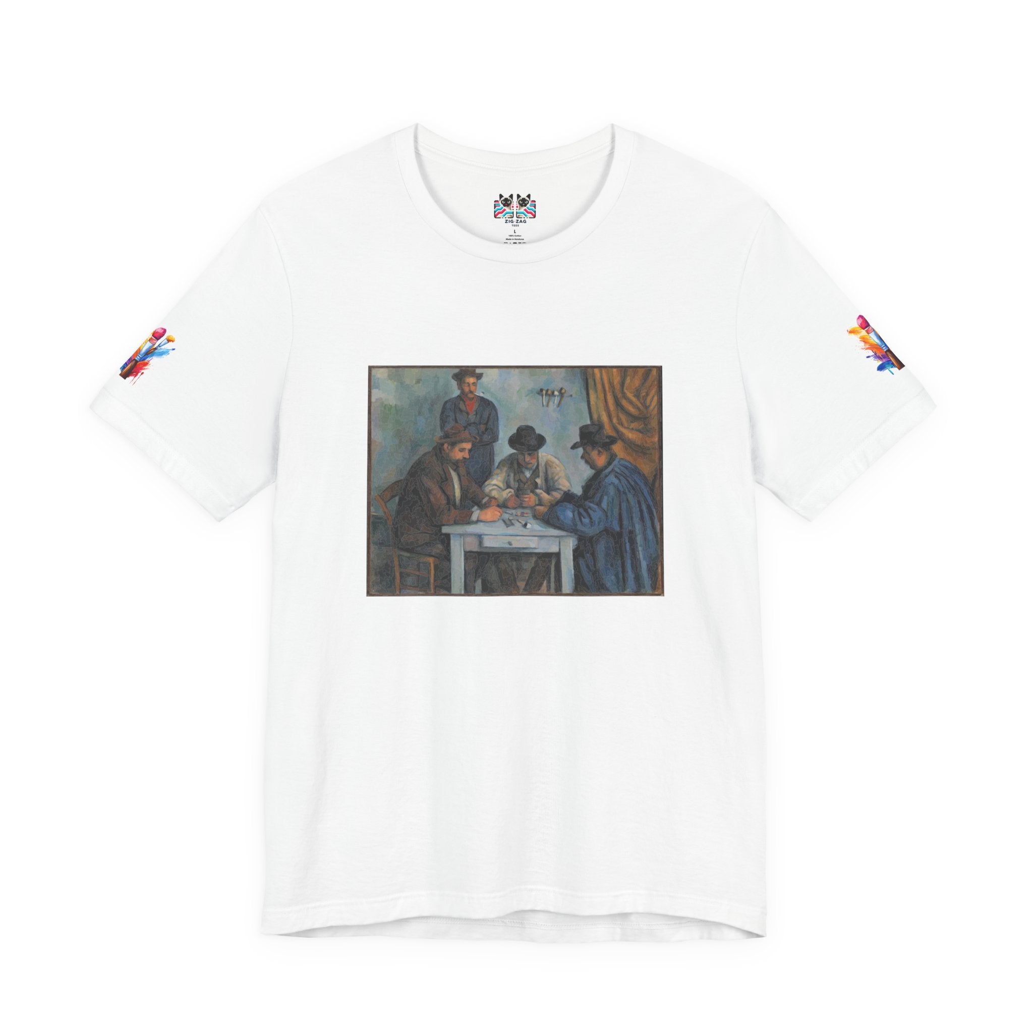 The Card Players Art T-Shirt – Post-Impressionist Masterpiece Graphic Tee