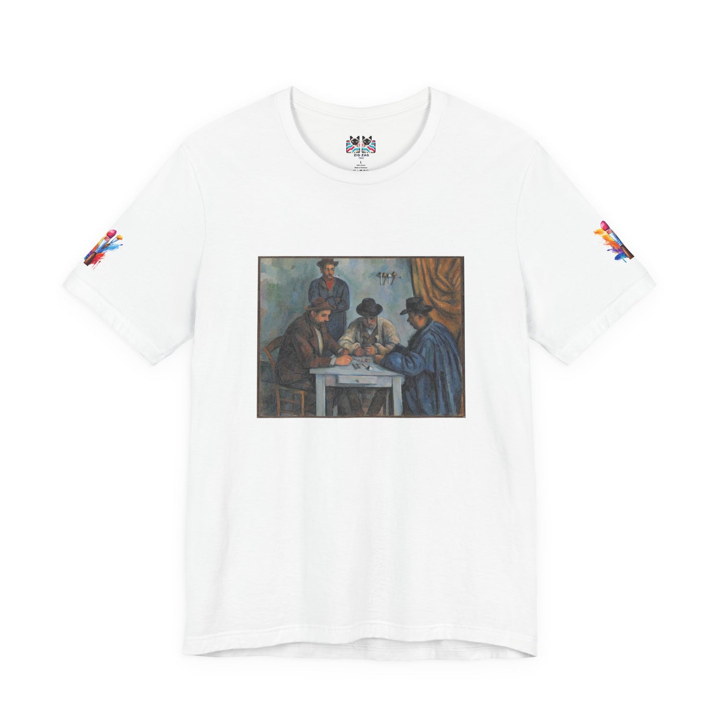 The Card Players Art T-Shirt – Post-Impressionist Masterpiece Graphic Tee