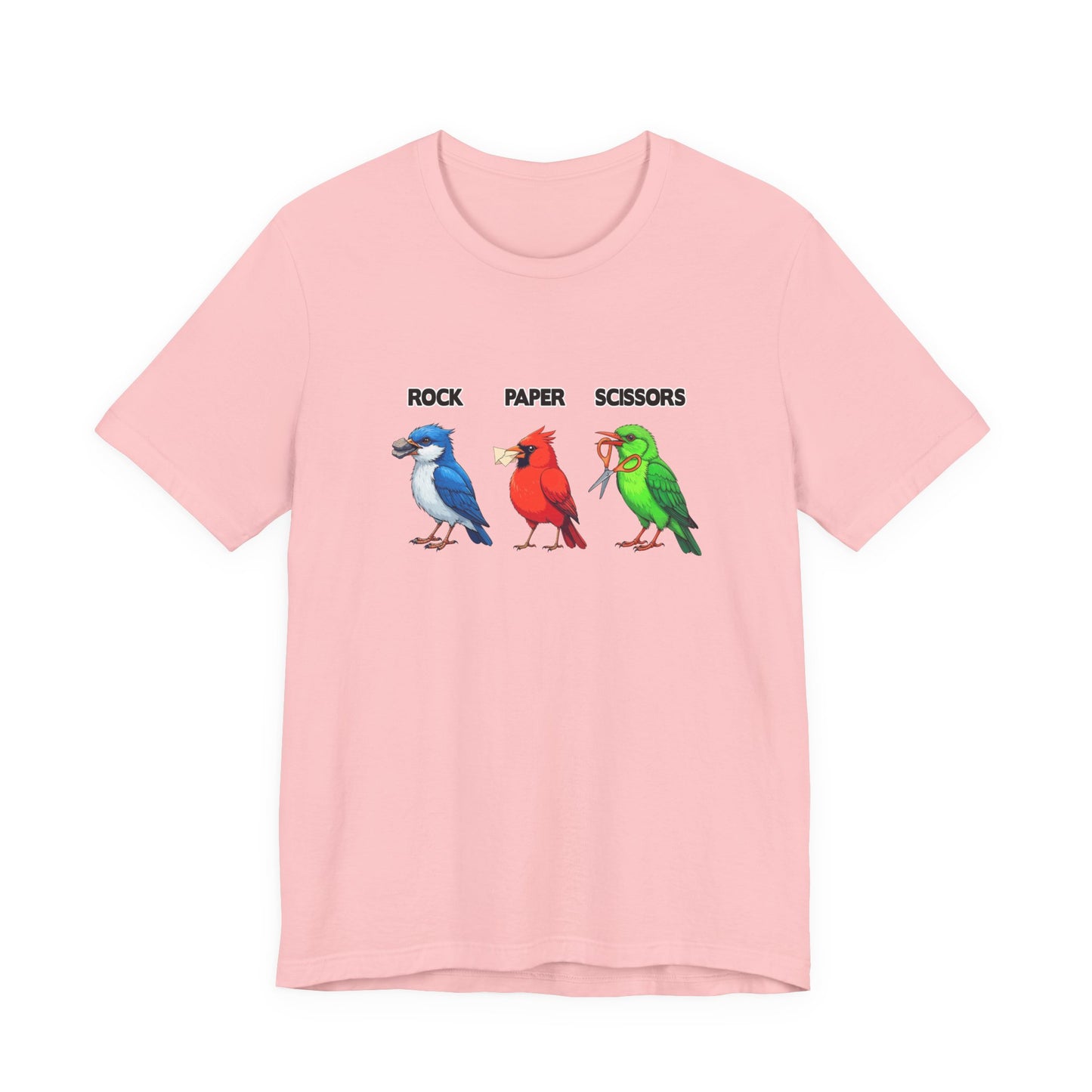 Rock Paper Scissors Bird Paw Tshirt Funny Avian Game Design