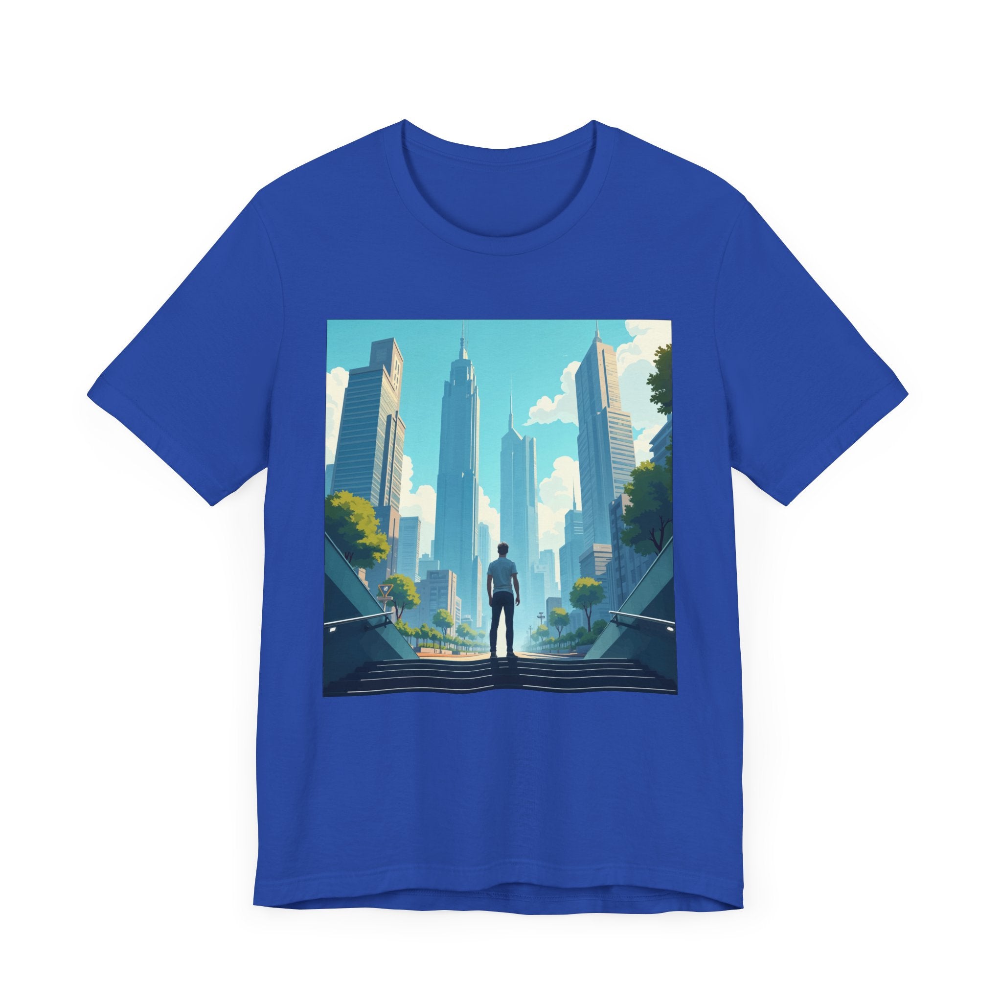 Subways and Skylines Urban Dream Graphic Tee for Big City Thinkers Who See Beauty in Buildings Movement and the Buzz of the Metro