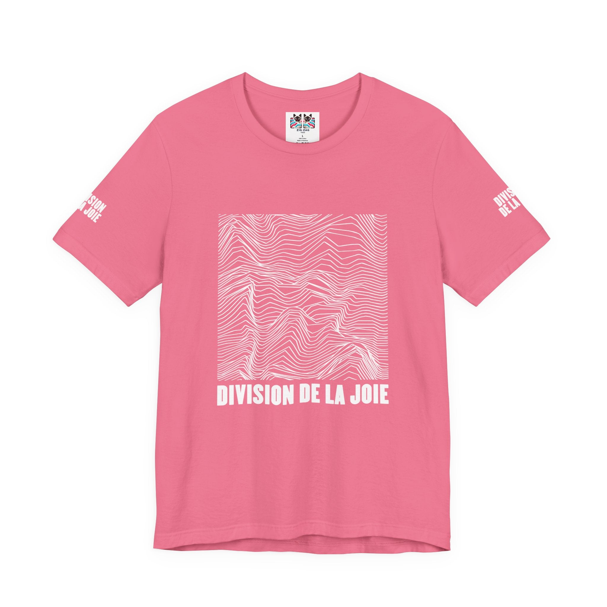 Division De La Joie T-Shirt – French Joy Division Wave Pattern Graphic Tee