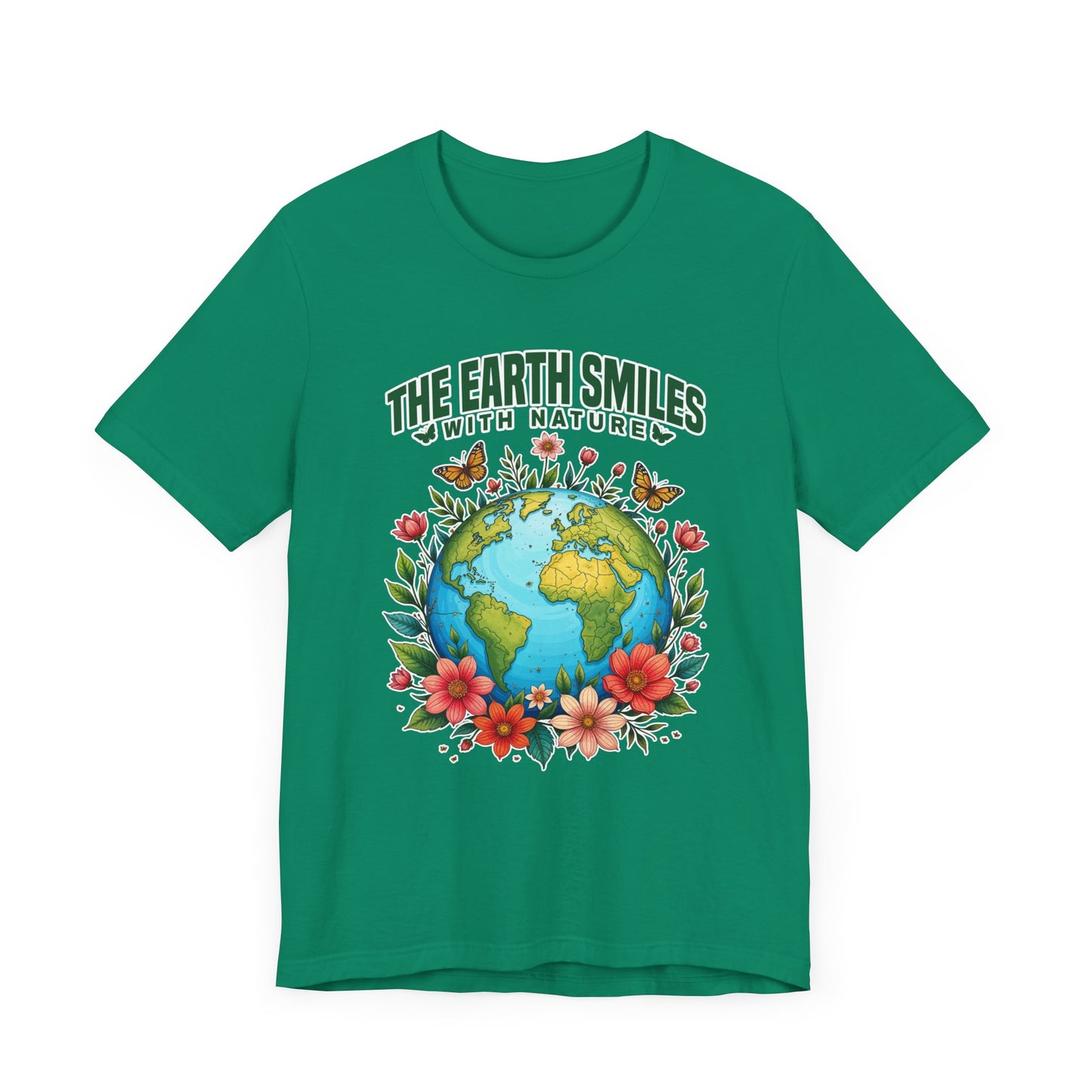 The Earth Smiles In Flowers Shirt, Nature Inspired Floral Tee, Earth Day Garden T Shirt, Botanical Art Apparel, Bloom With Nature Top