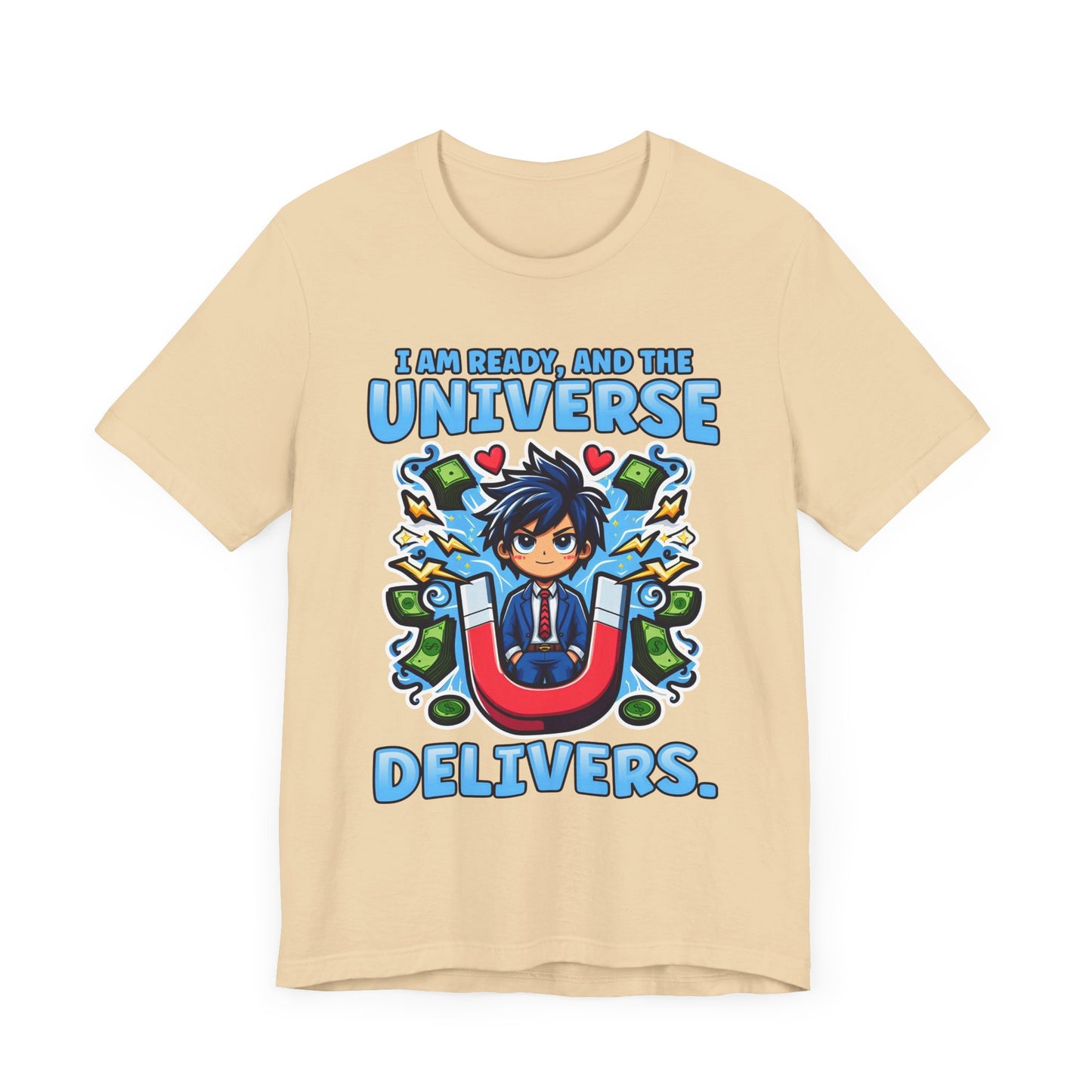 I Am Ready and the Universe Delivers Shirt, Manifestation Tee, Spiritual T Shirt, Law of Attraction Shirt, Cosmic Belief Gift