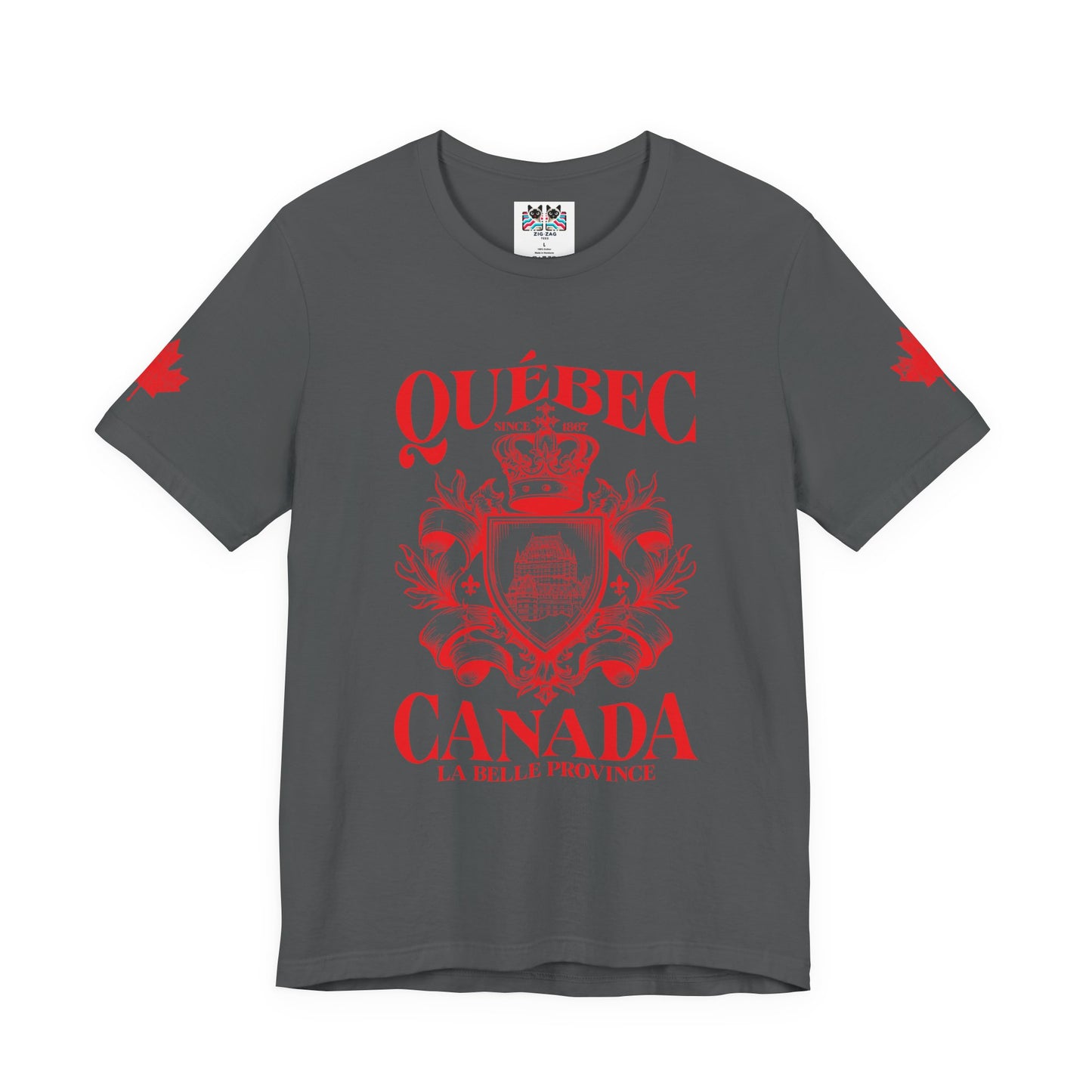 Québec La Belle Province Crest Canada T-Shirt