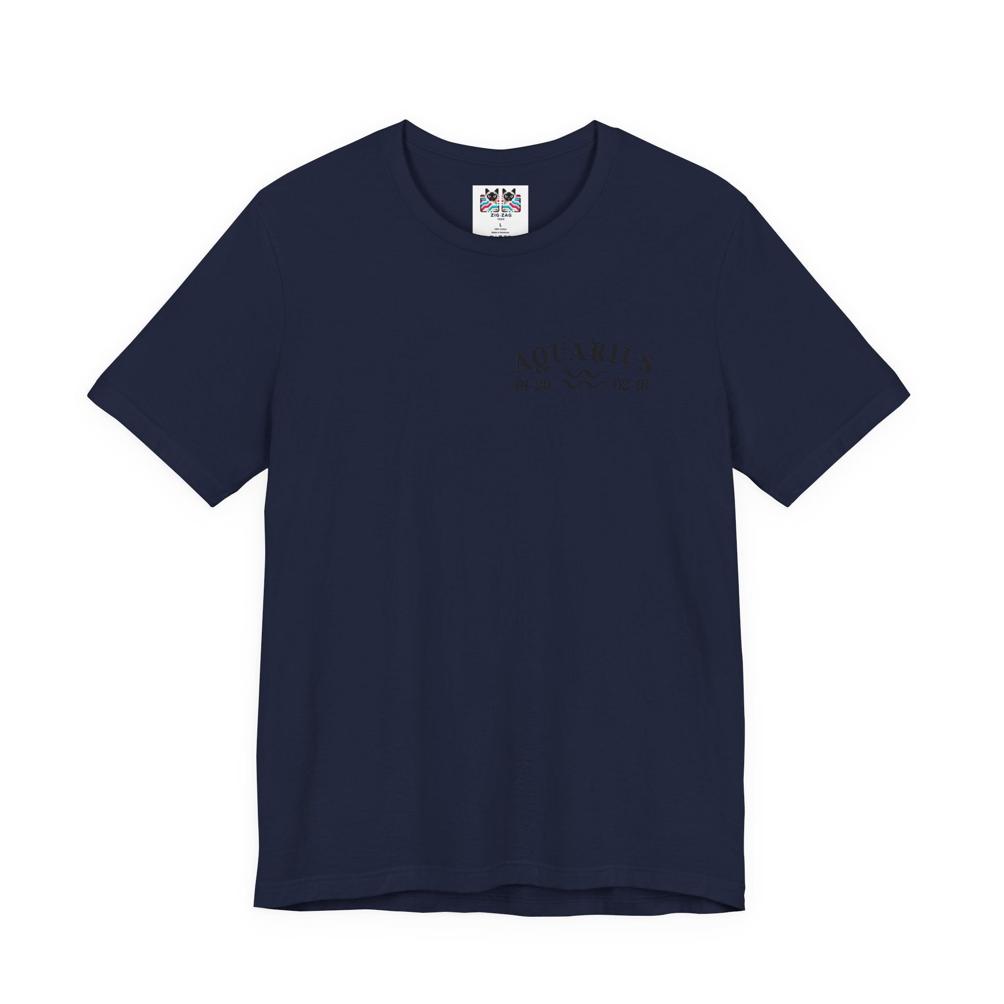 Aquarius Constellation & Floral Zodiac T-Shirt – January 20 to February 18