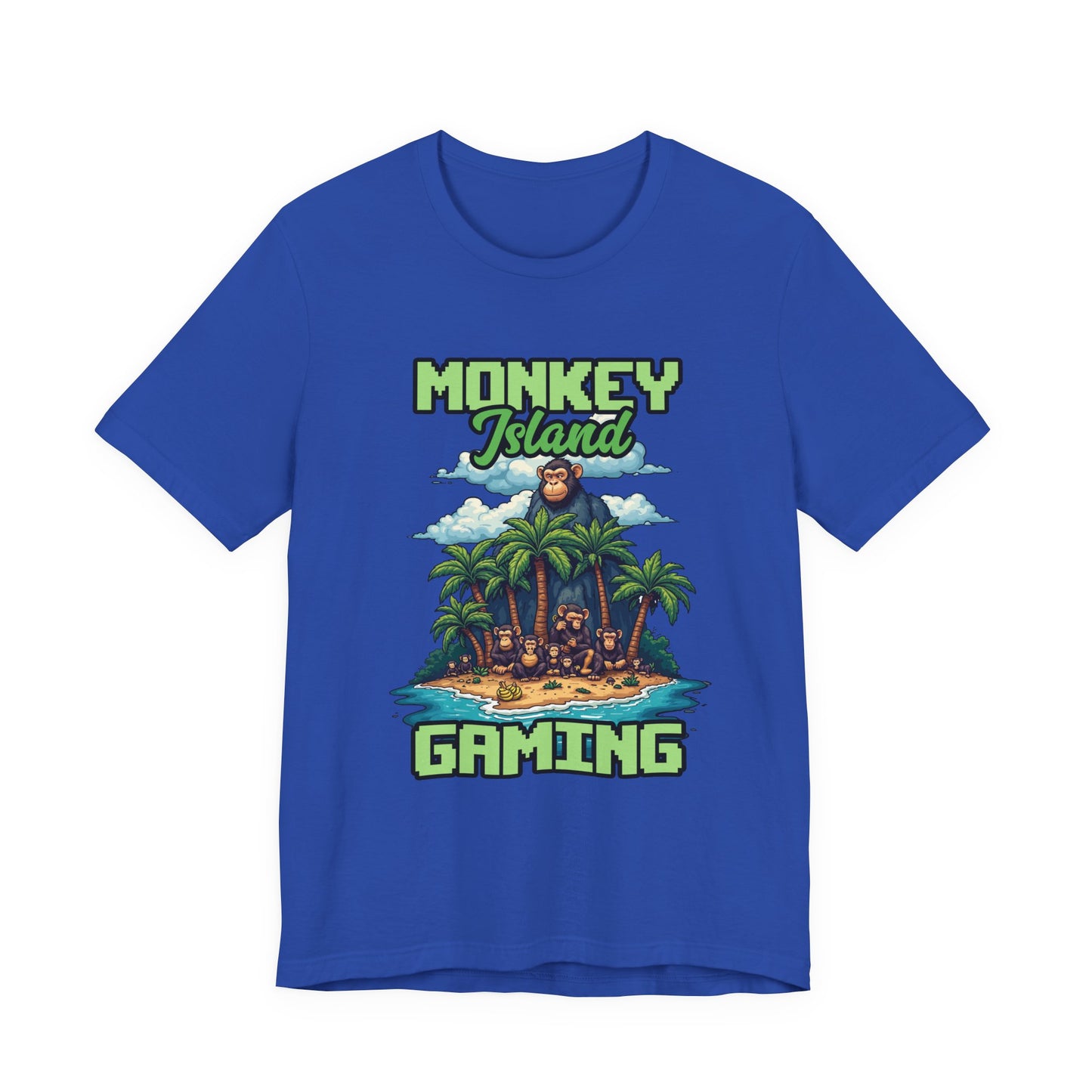 Monkey Island Gaming Tshirt – Giant Gorilla and Monkey Island Graphic